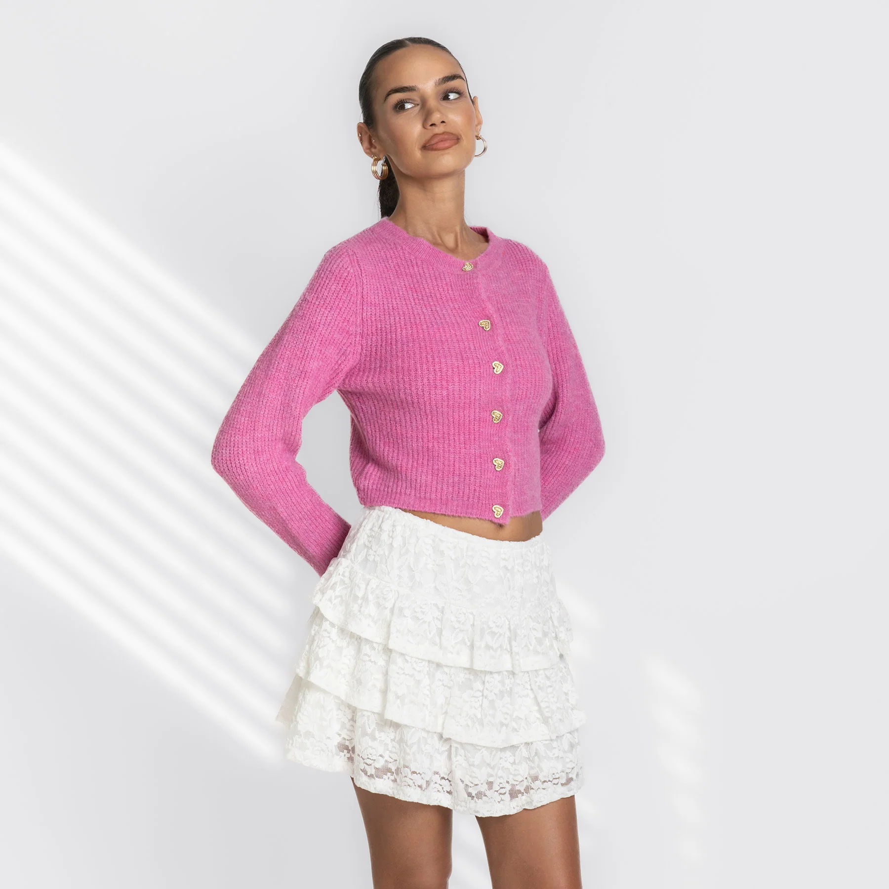 Heart Button Cardigan - Image 4