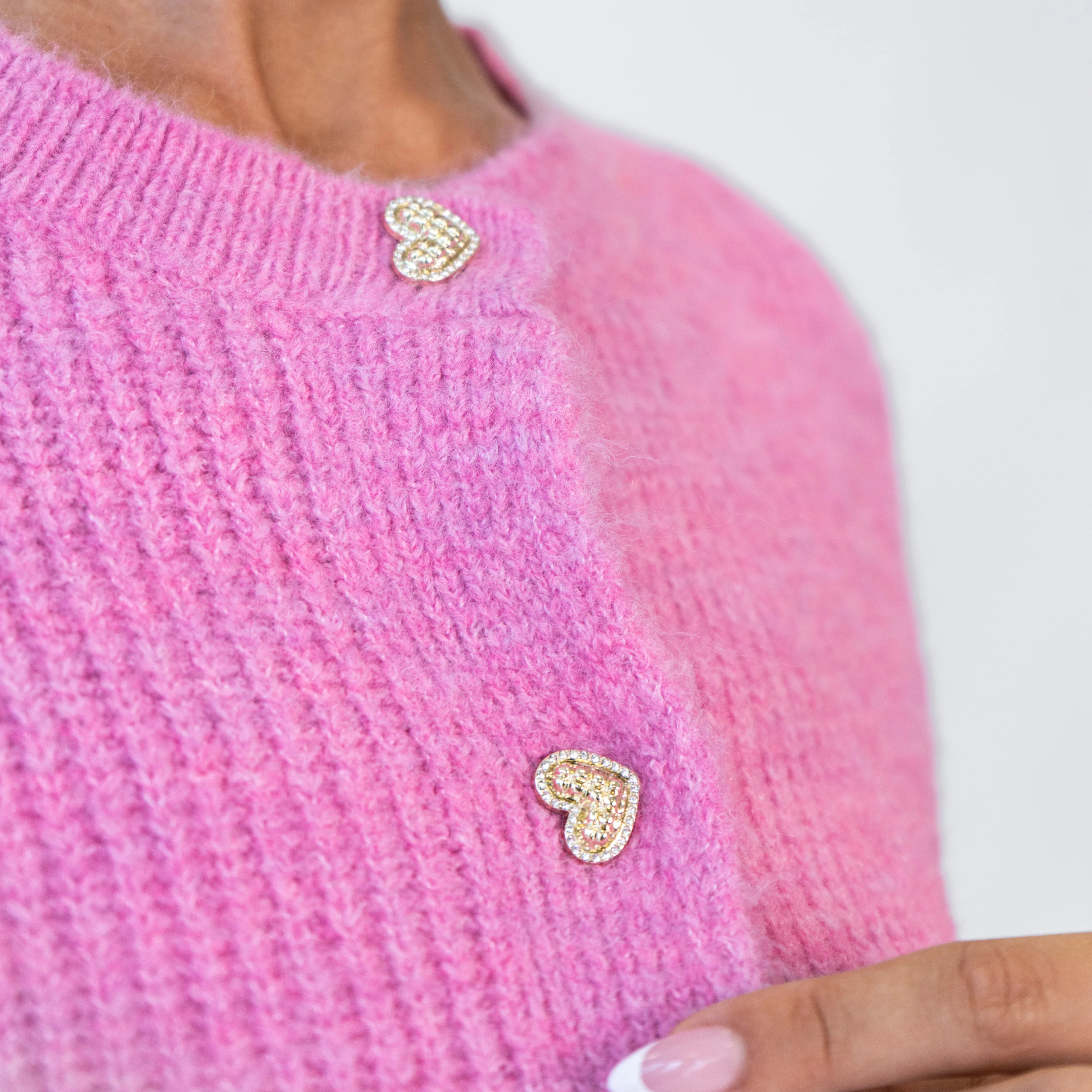 Heart Button Cardigan - Image 7