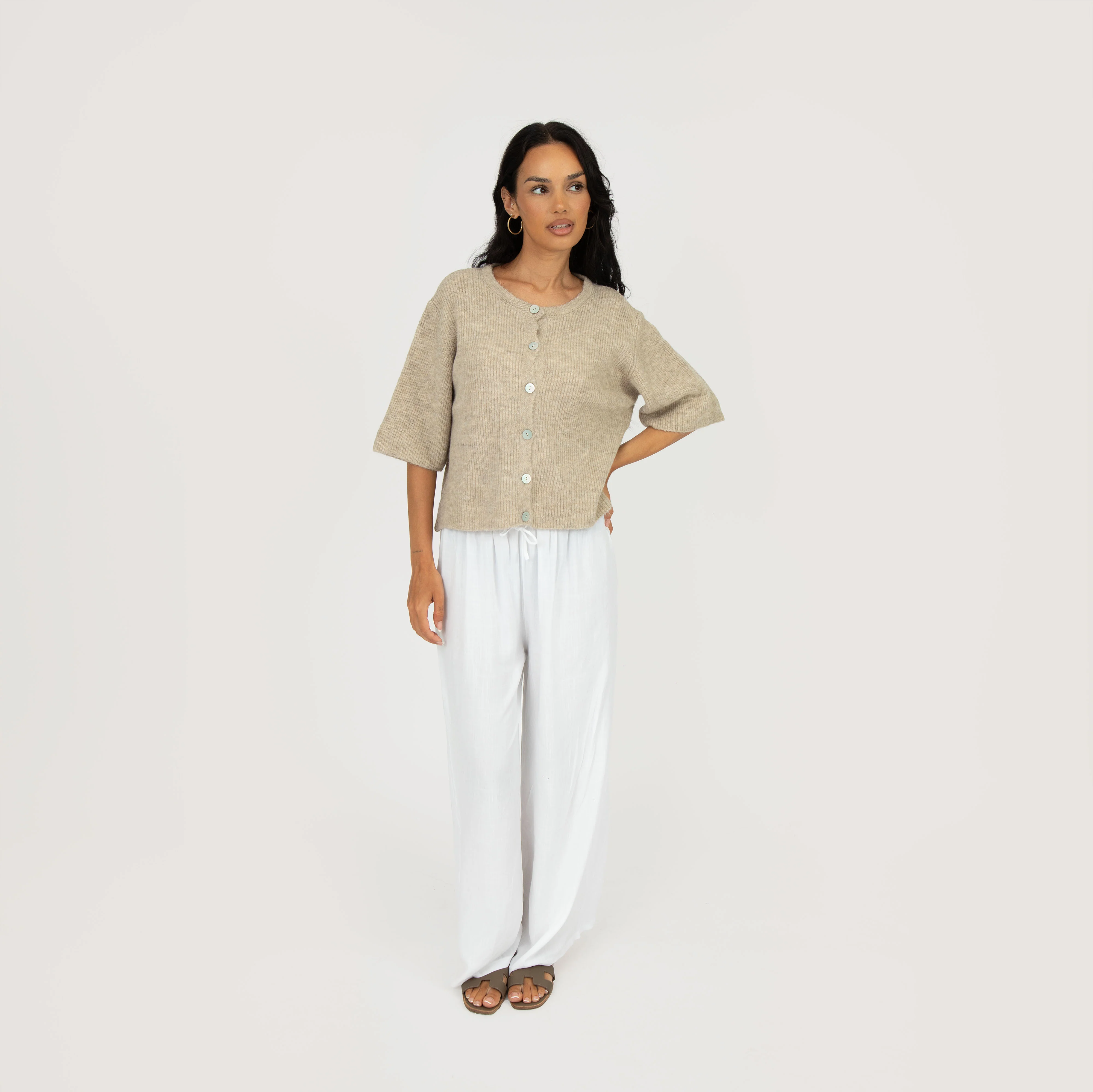 Kurzarm-Strickcardigan - Image 23