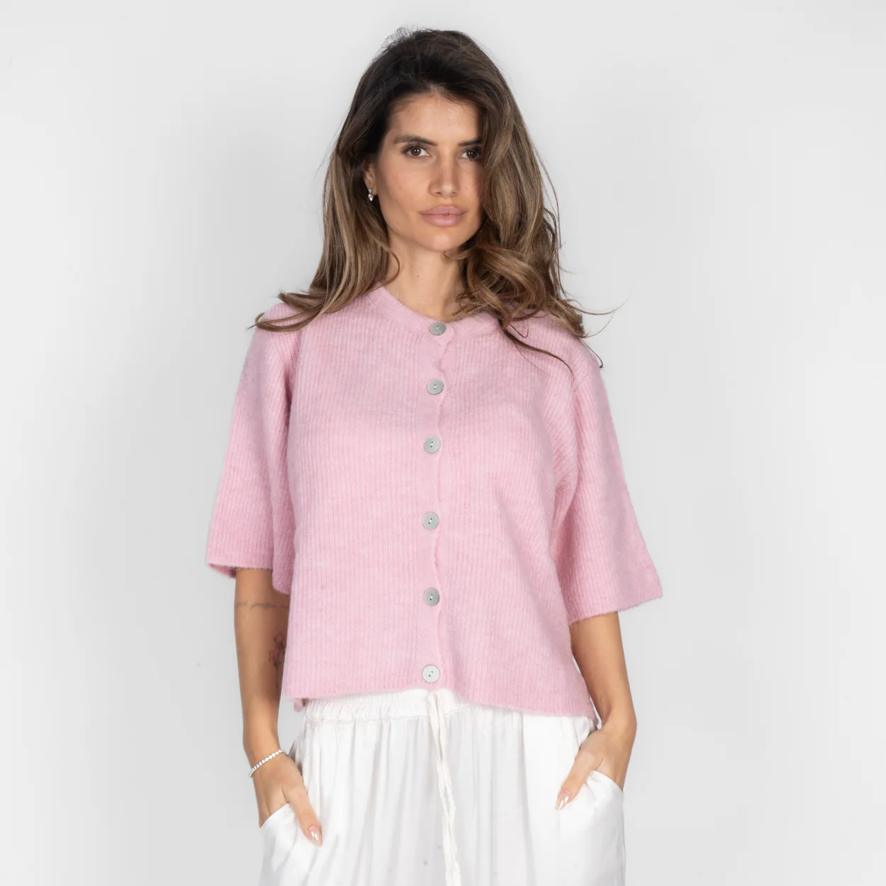 Kurzarm-Strickcardigan - Image 8