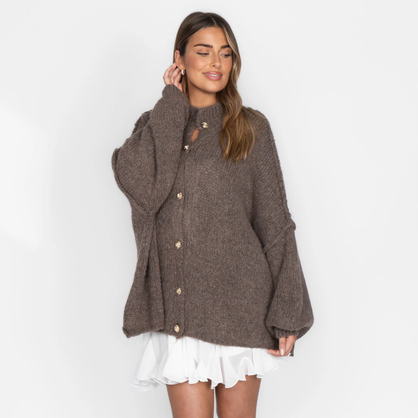 Limited Bundle Oversized Cardigan "CozyGlam" & Rock "Summer" - Image 10