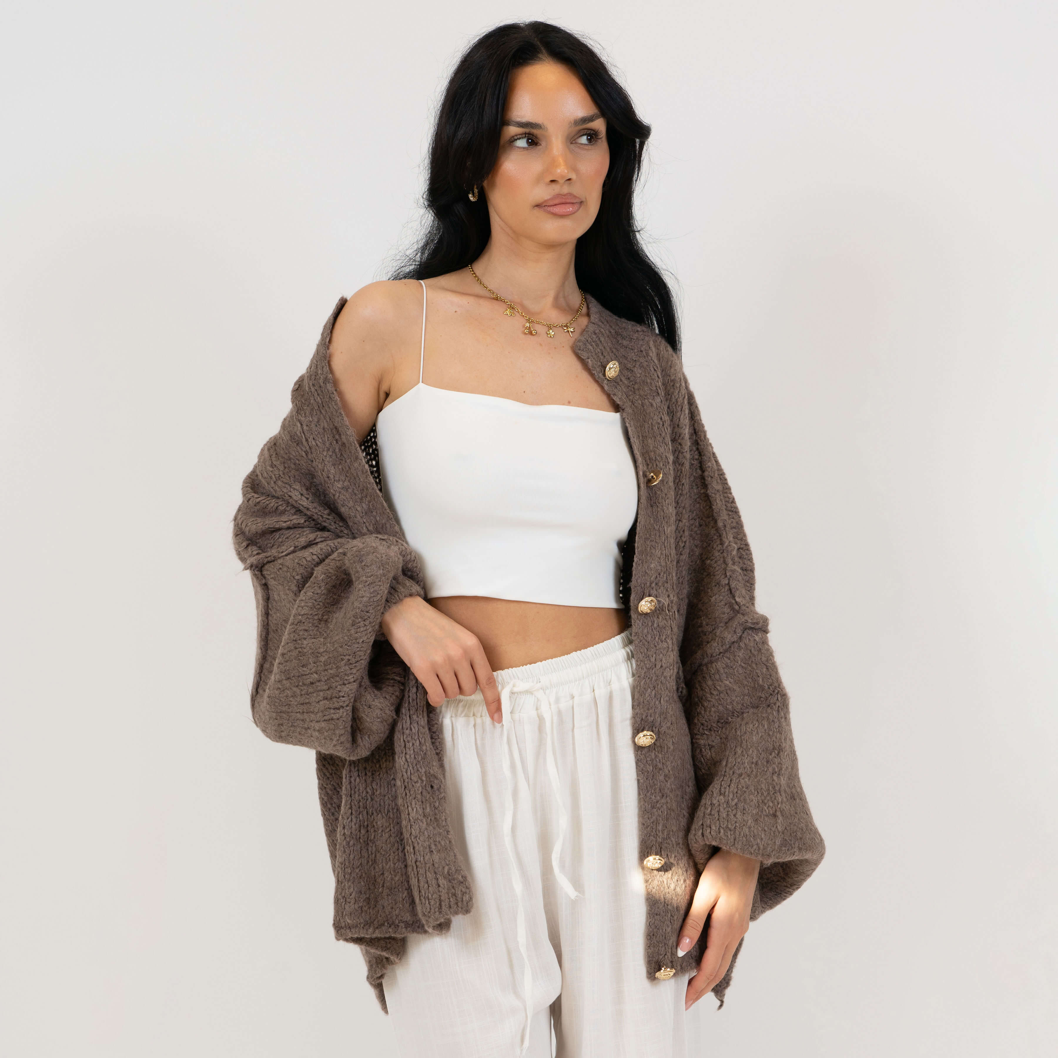 Limited Bundle Oversized Cardigan "CozyGlam" & Rock "Summer" - Image 13