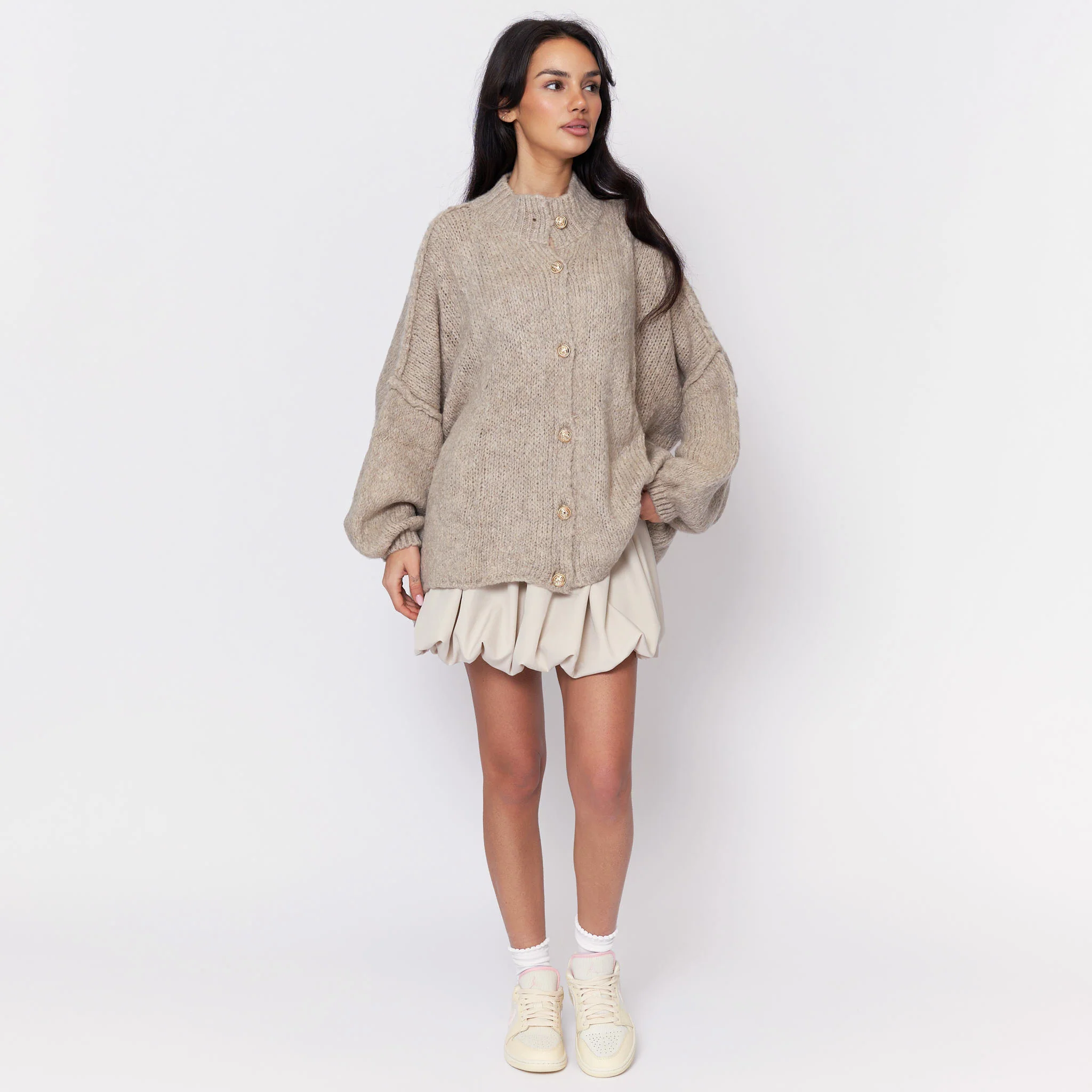Limited Bundle Oversized Cardigan "CozyGlam" & Rock "Summer" - Image 22