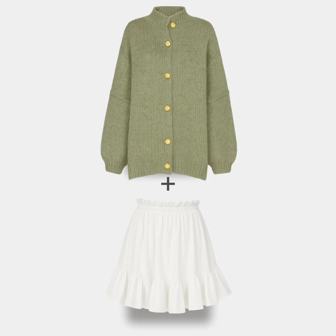 Limited Bundle Oversized Cardigan "CozyGlam" & Rock "Summer" - Image 35