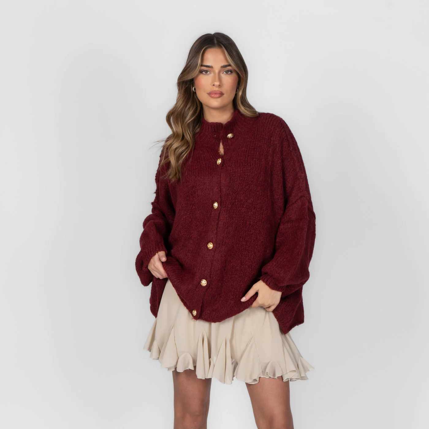 Limited Bundle Oversized Cardigan "CozyGlam" & Rock "Summer" - Image 70