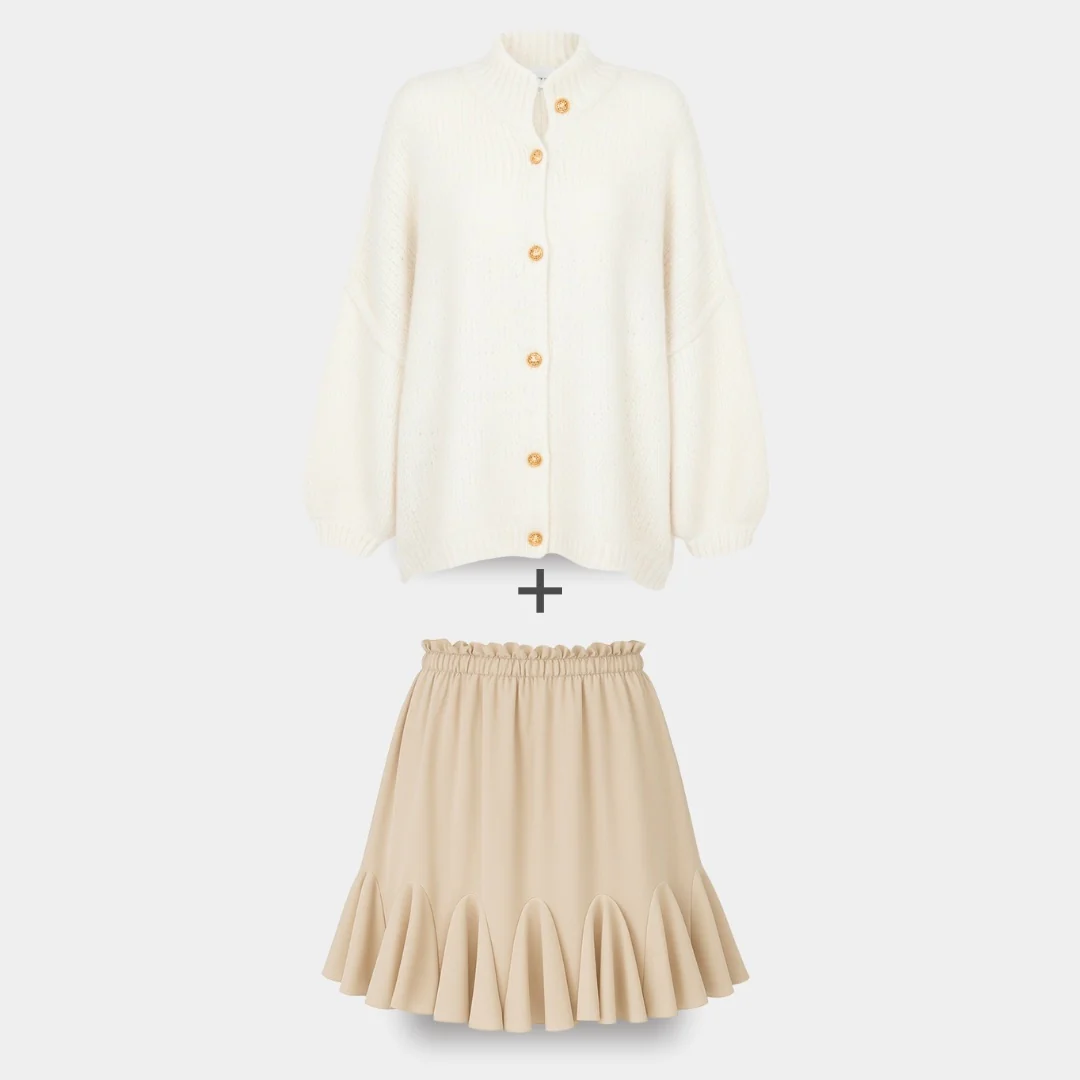 Limited Bundle Oversized Cardigan "CozyGlam" & Rock "Summer" - Image 92