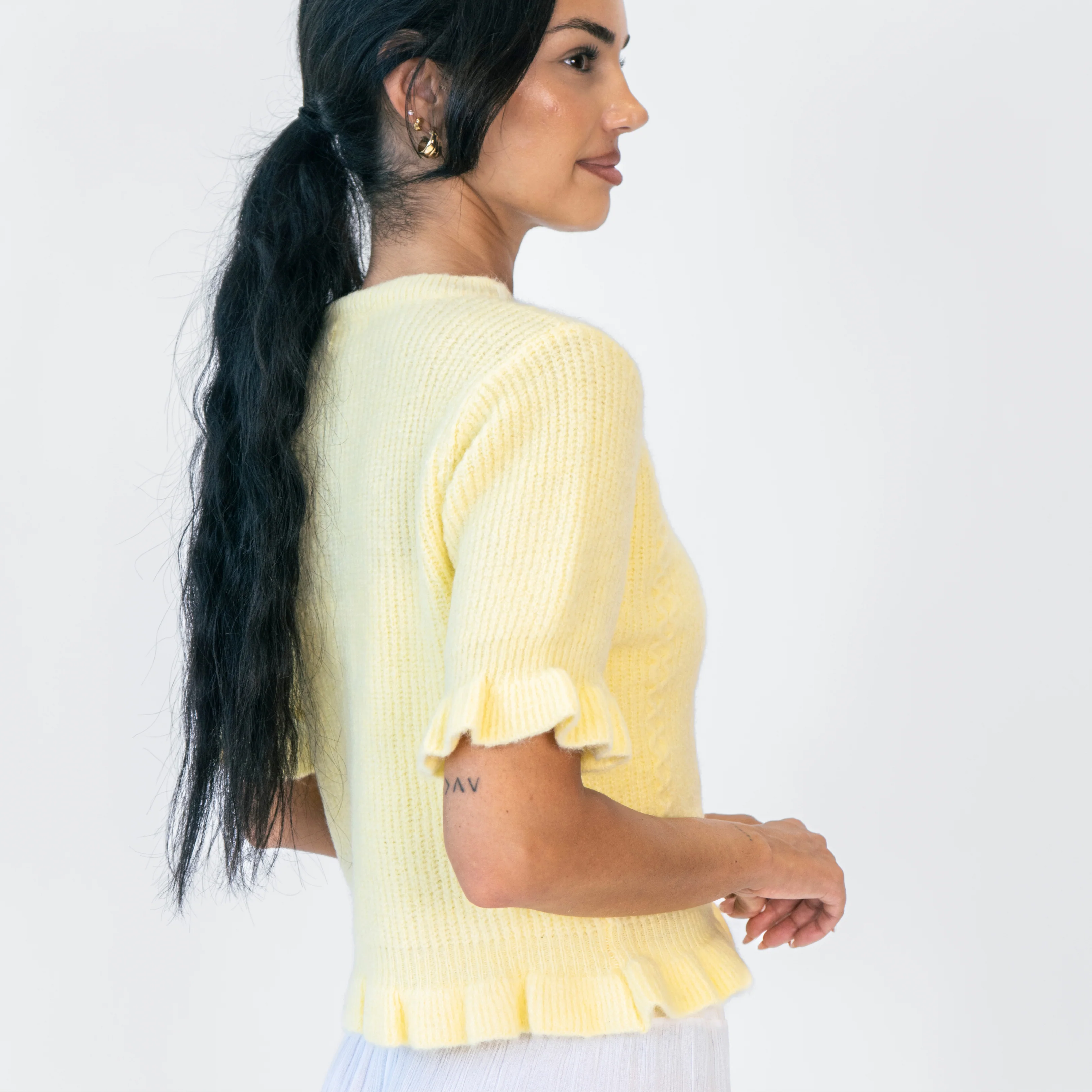 Mini Ruffle Cardigan - Image 10