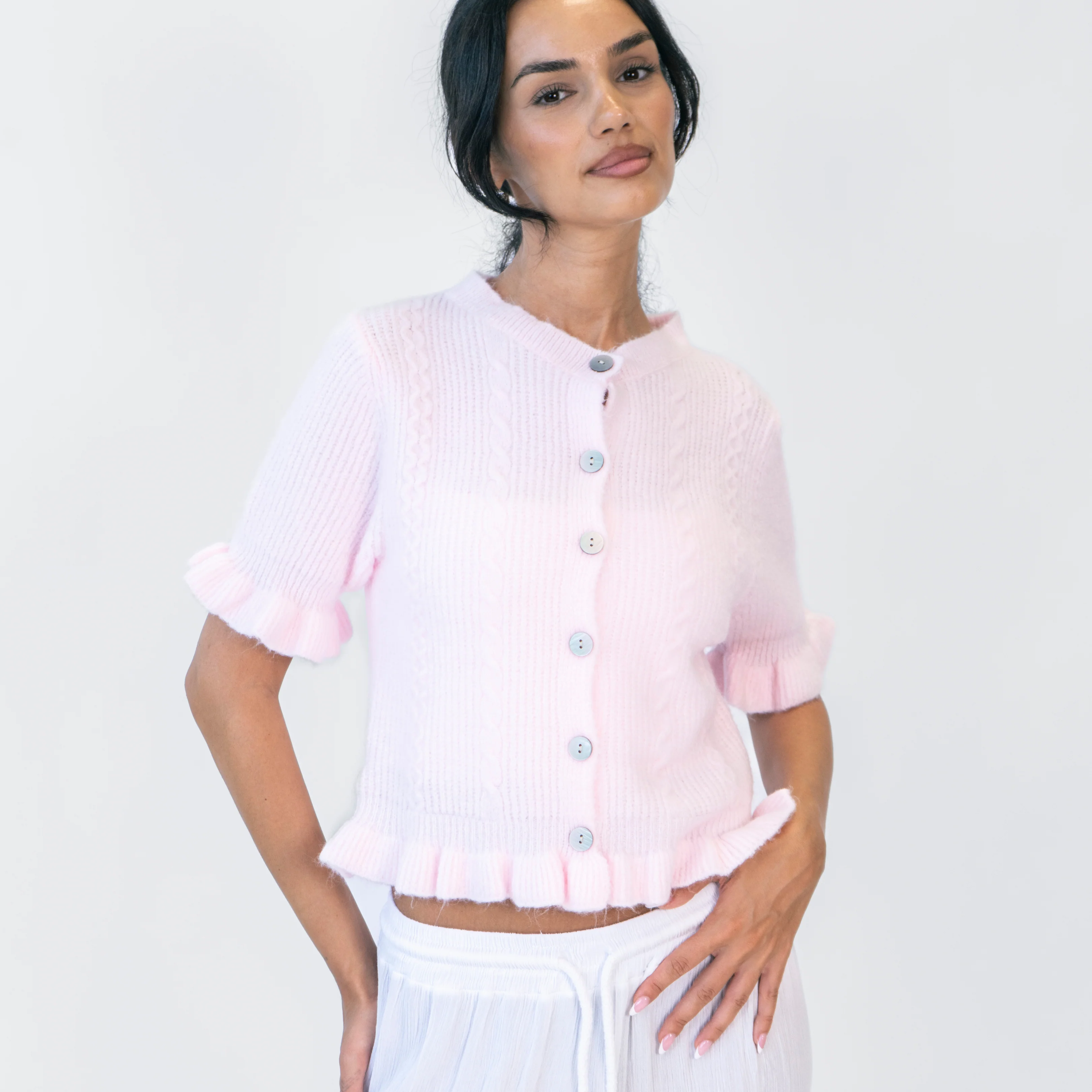 Mini Ruffle Cardigan - Image 12