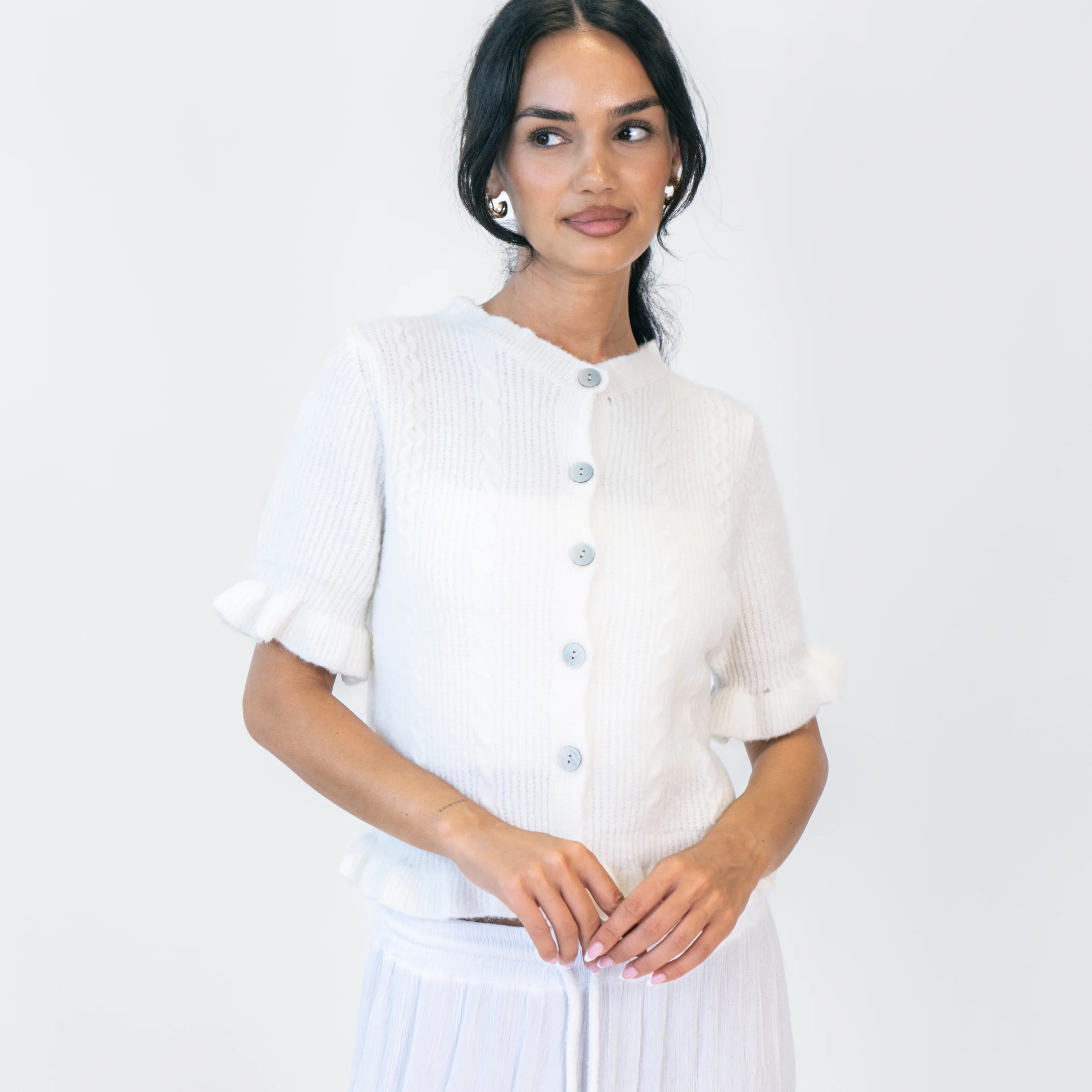 Mini Ruffle Cardigan - Image 13