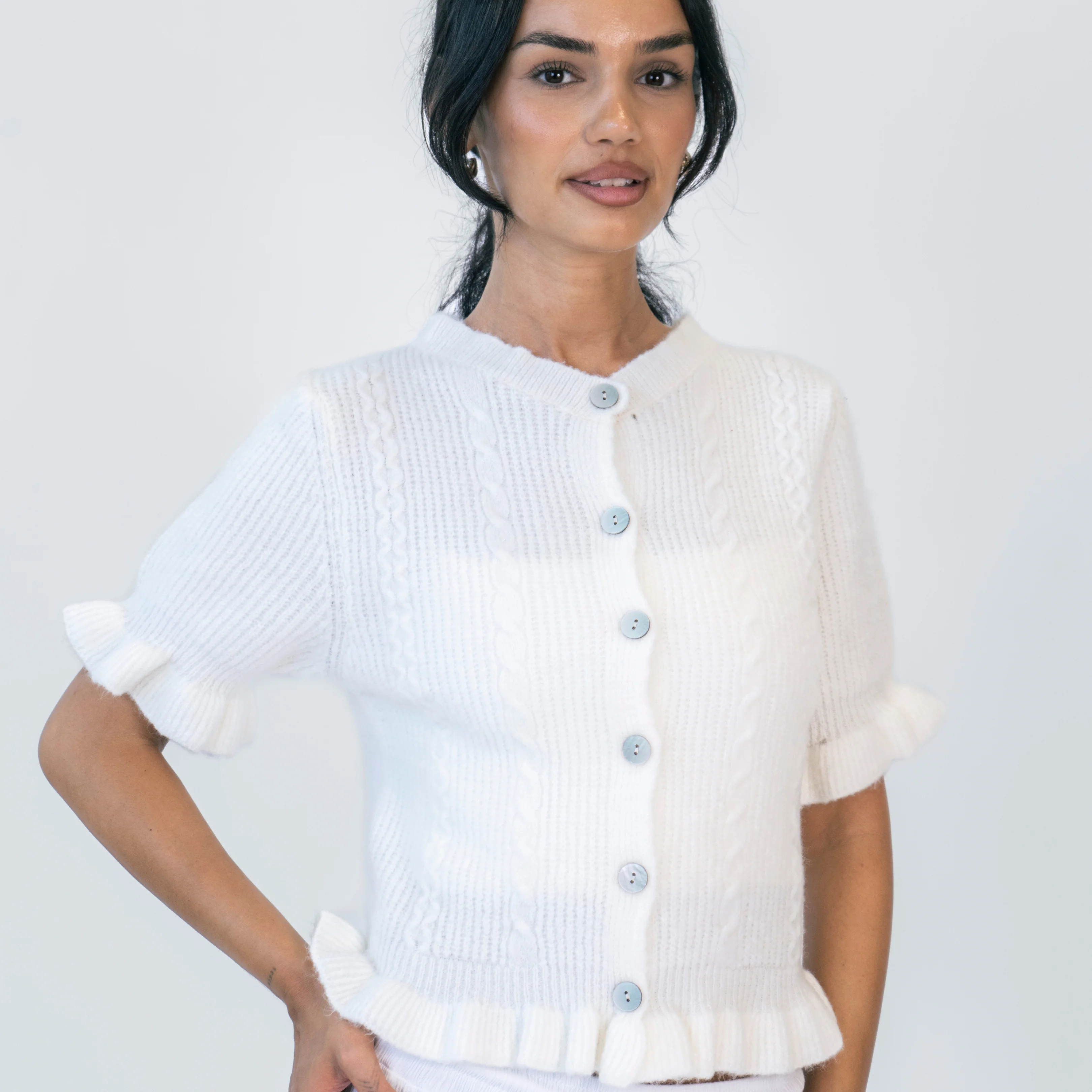 Mini Ruffle Cardigan - Image 14