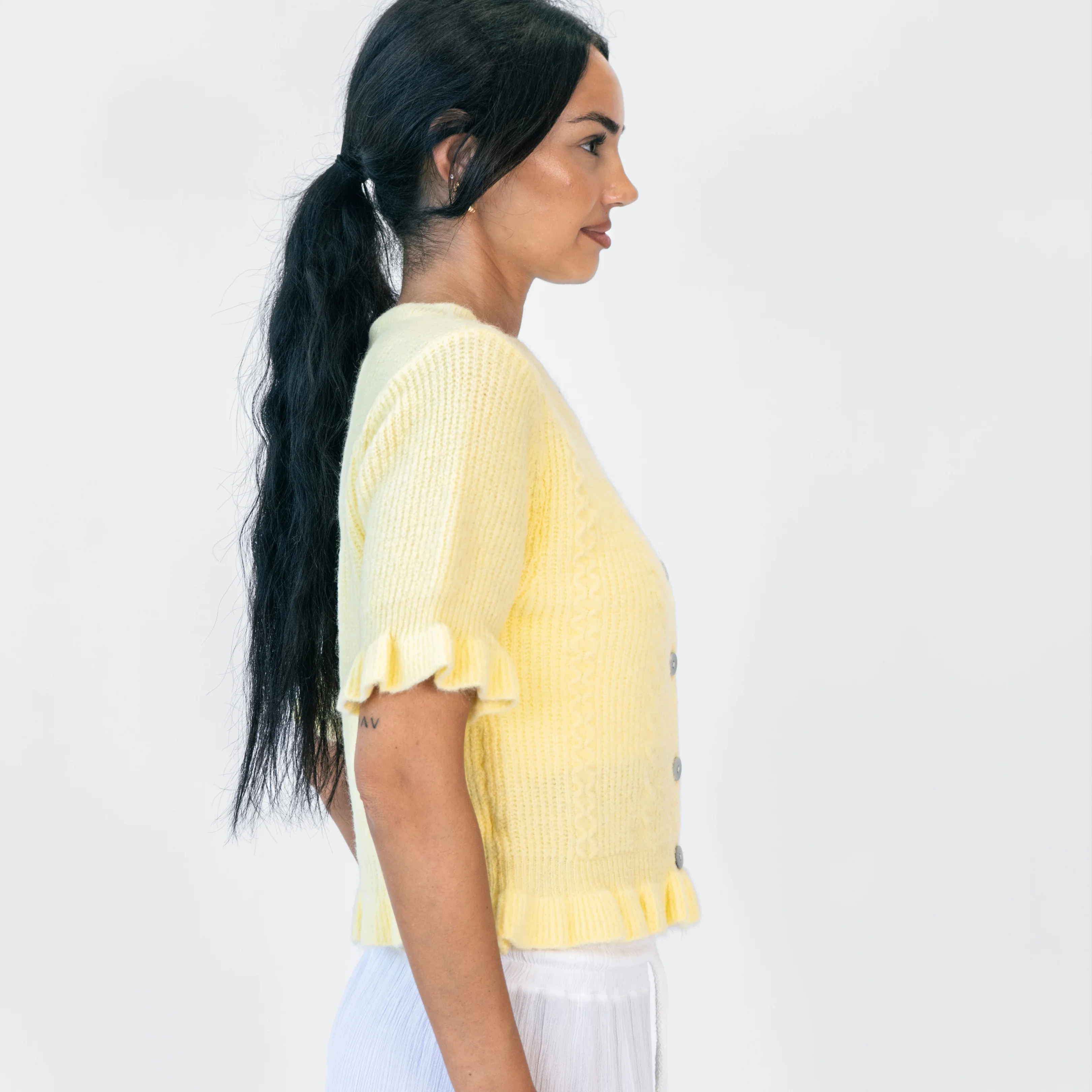 Mini Ruffle Cardigan - Image 8