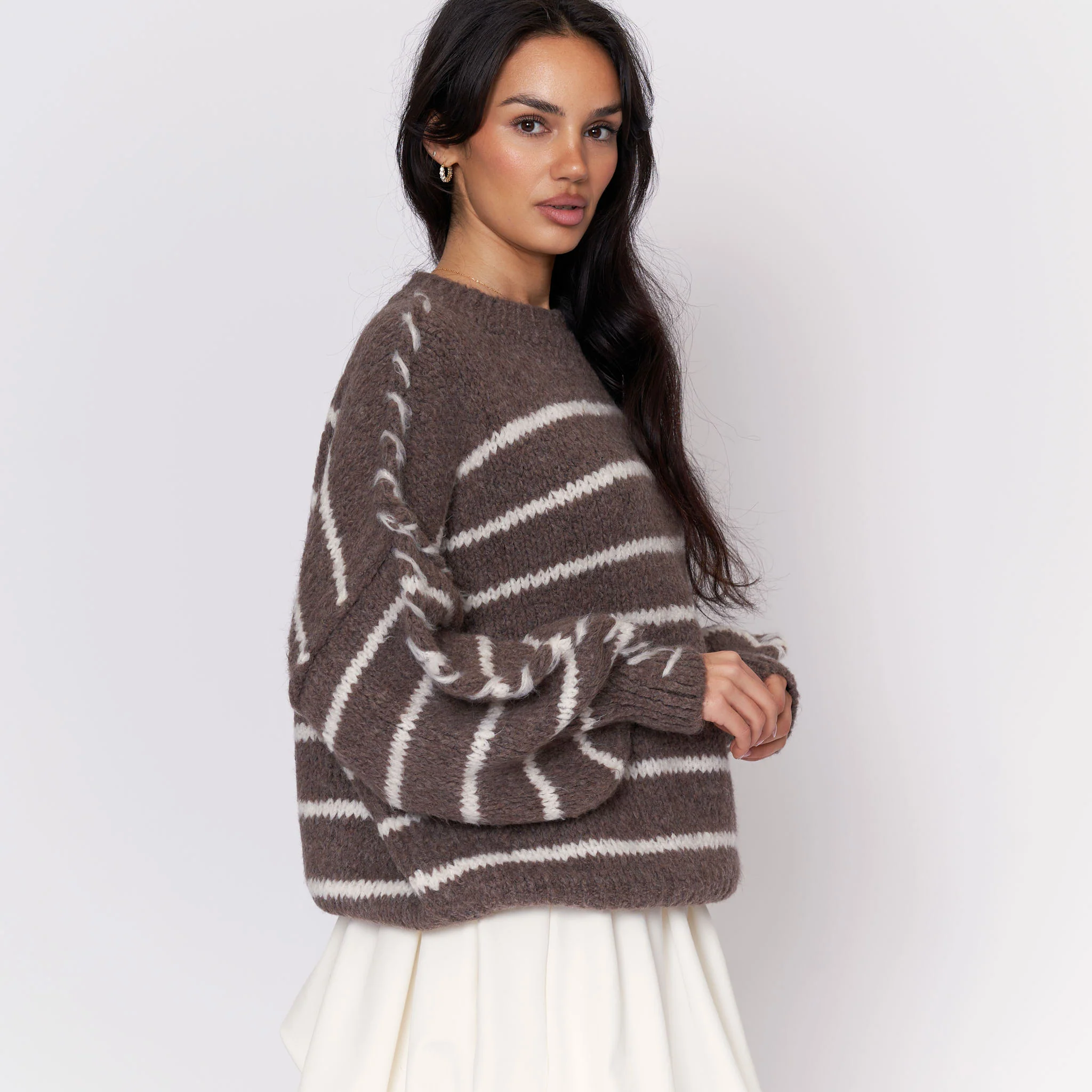 Oversize Cozy Stripes Pullover - Image 18