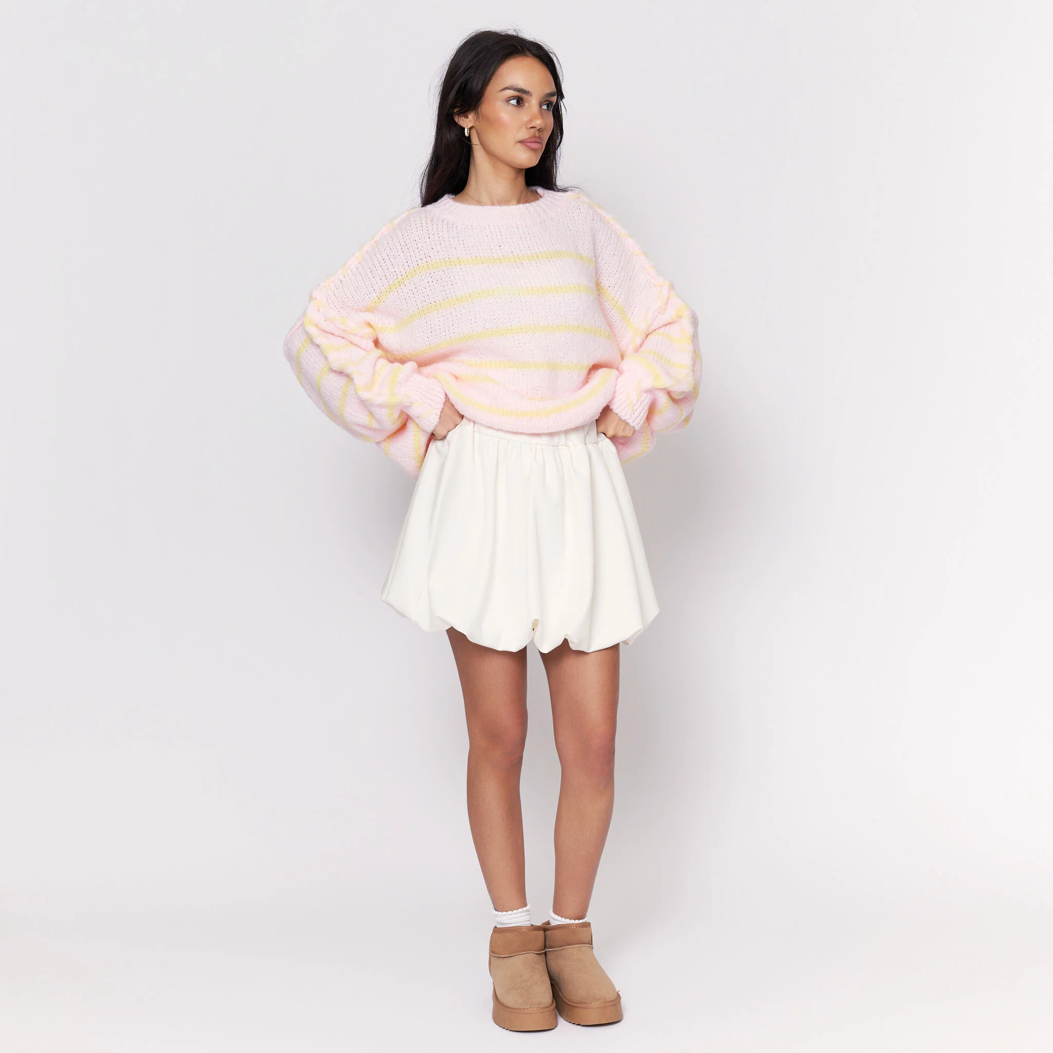 Oversize Cozy Stripes Pullover - Image 22