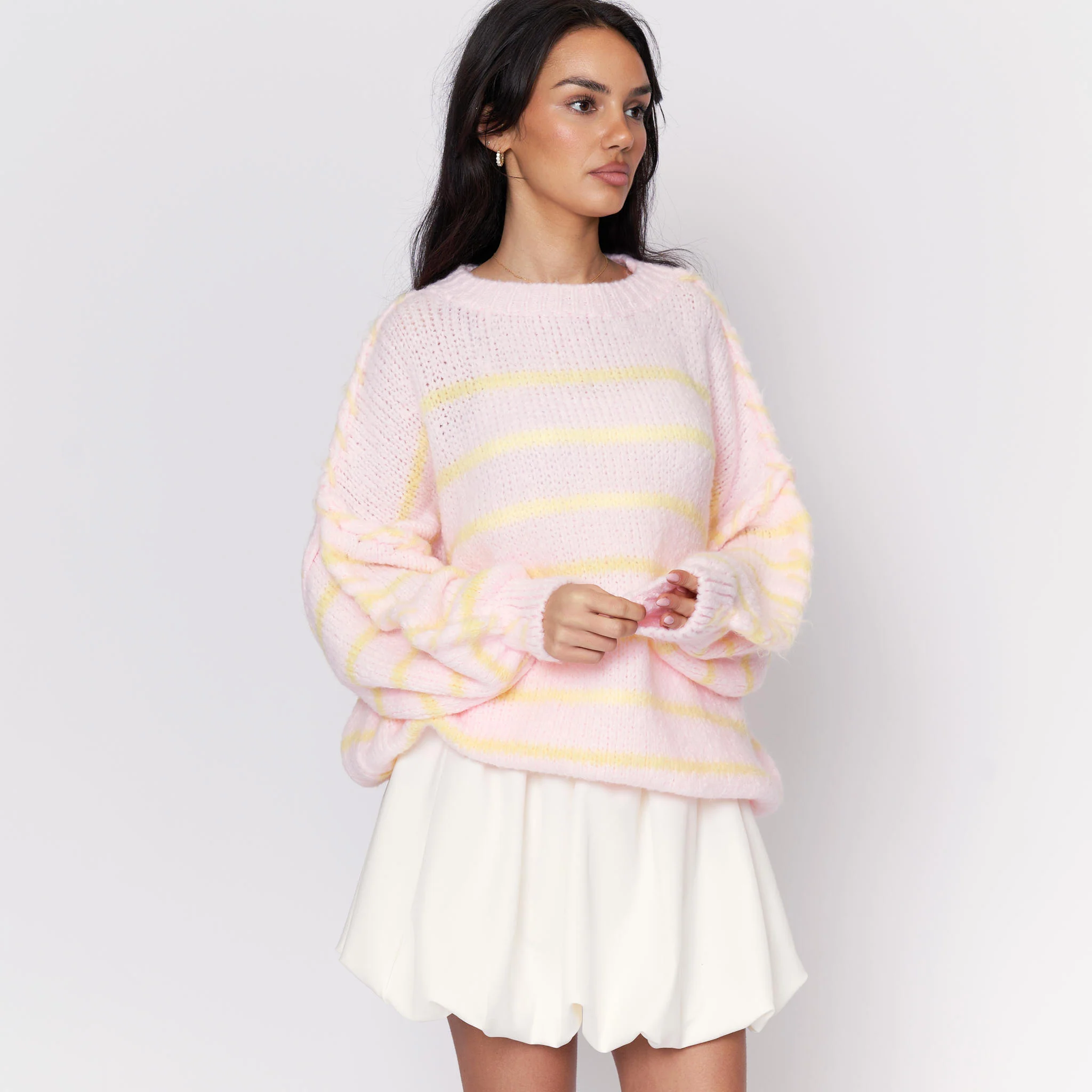 Oversize Cozy Stripes Pullover - Image 23