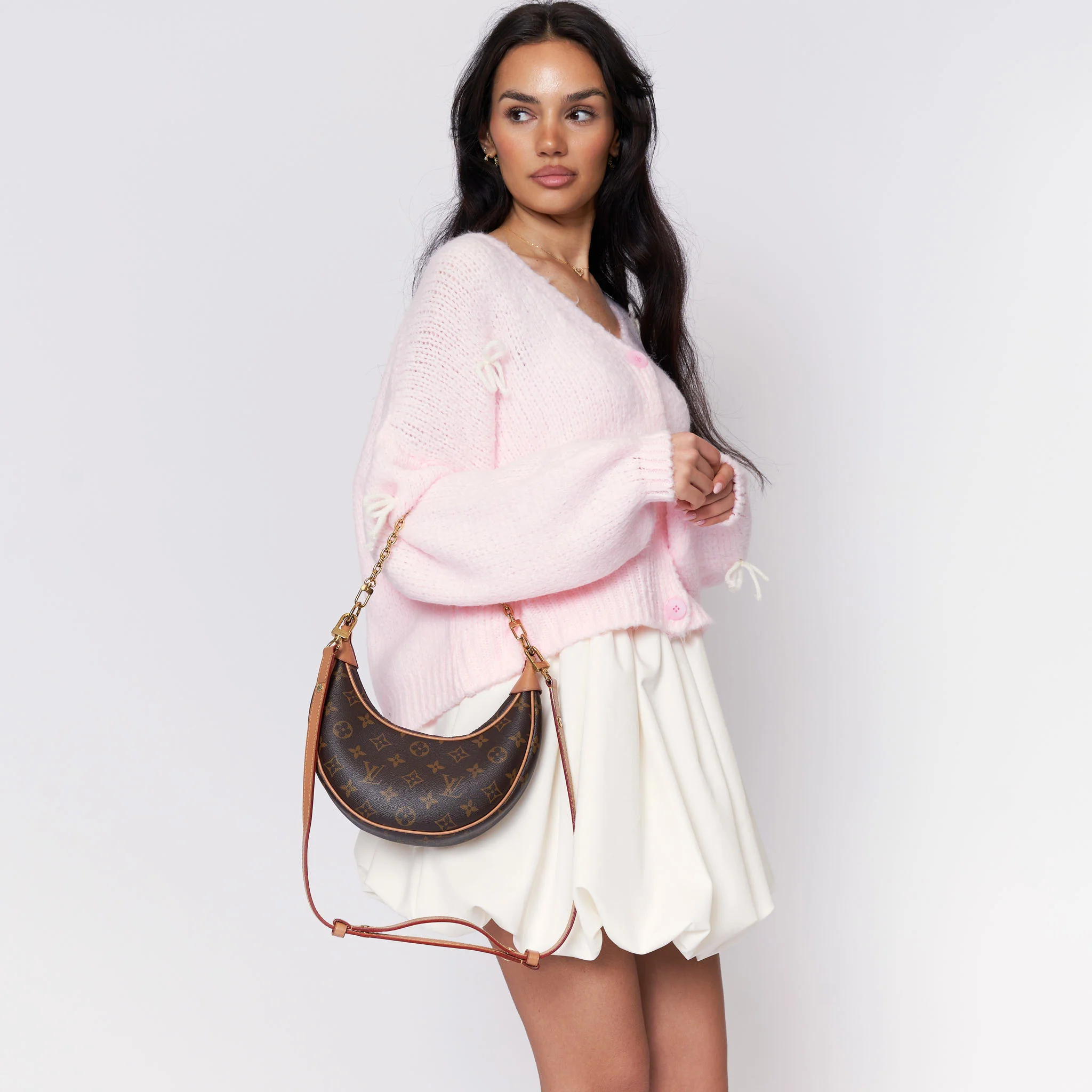 Oversize Mini Schleifen Cardigan - Image 21