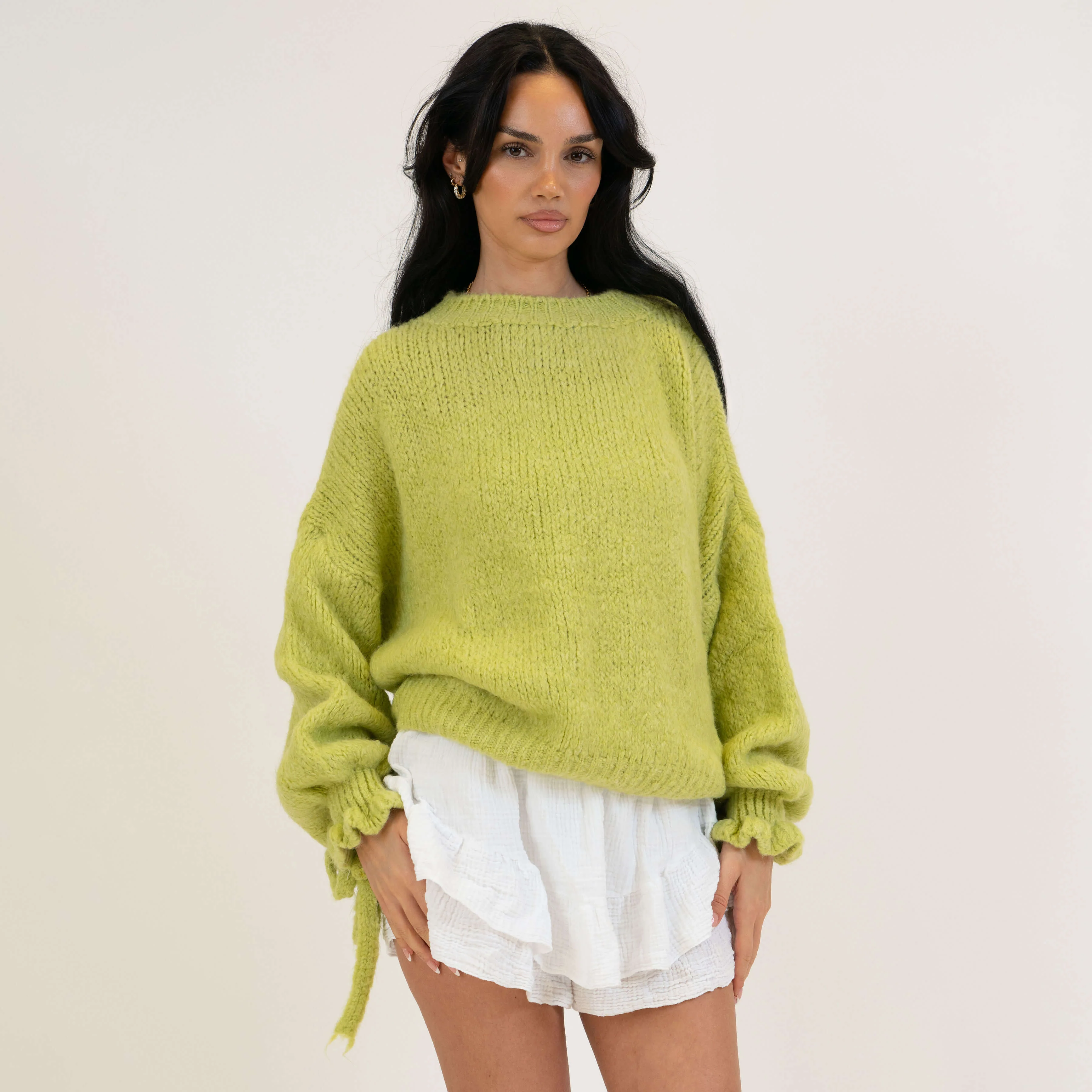 Oversize-Pullover mit Schleifenärmeln - Image 11