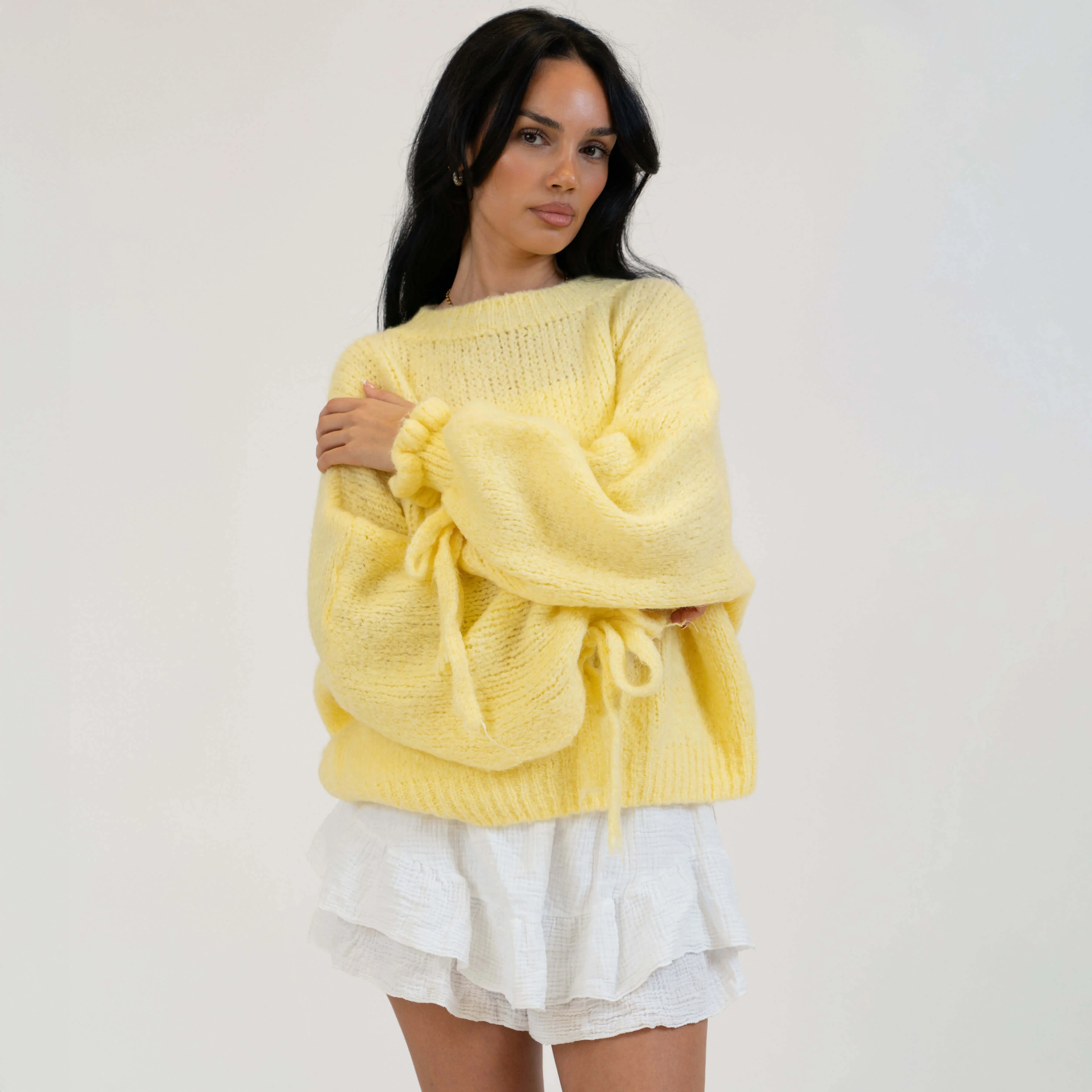 Oversize-Pullover mit Schleifenärmeln - Image 4