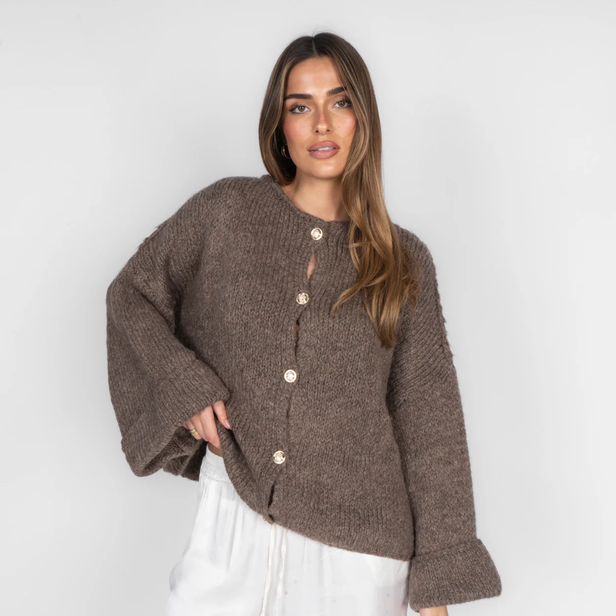 Oversize Soft Sleeve Cardigan - Image 11