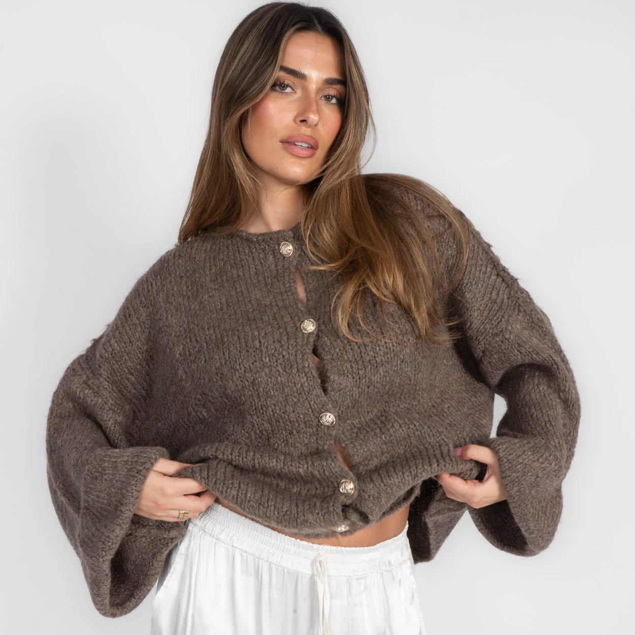 Oversize Soft Sleeve Cardigan - Image 12