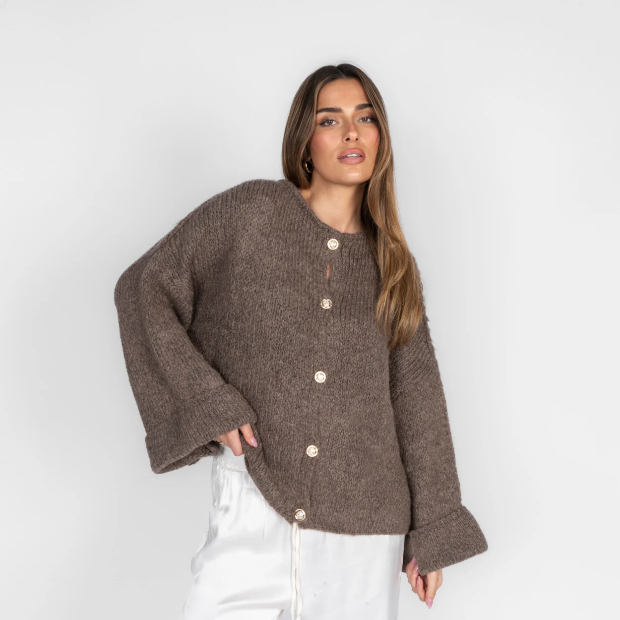 Oversize Soft Sleeve Cardigan - Image 14