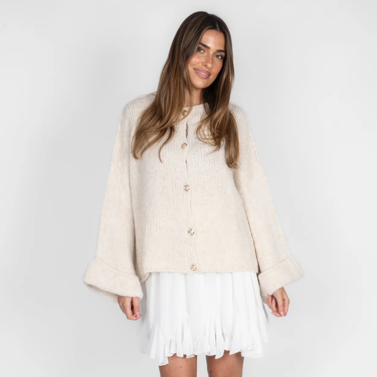Oversize Soft Sleeve Cardigan - Image 8