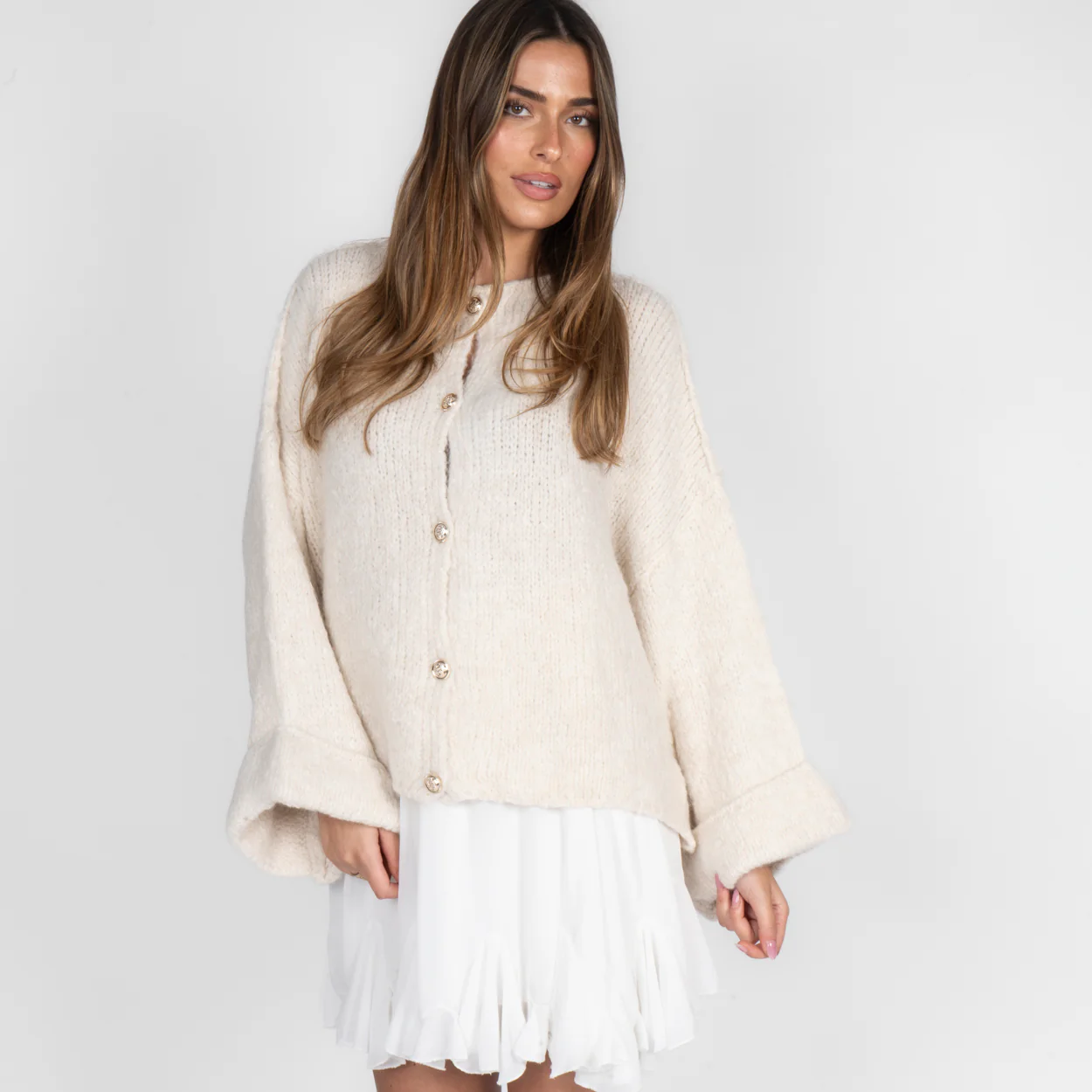 Oversize Soft Sleeve Cardigan - Image 9
