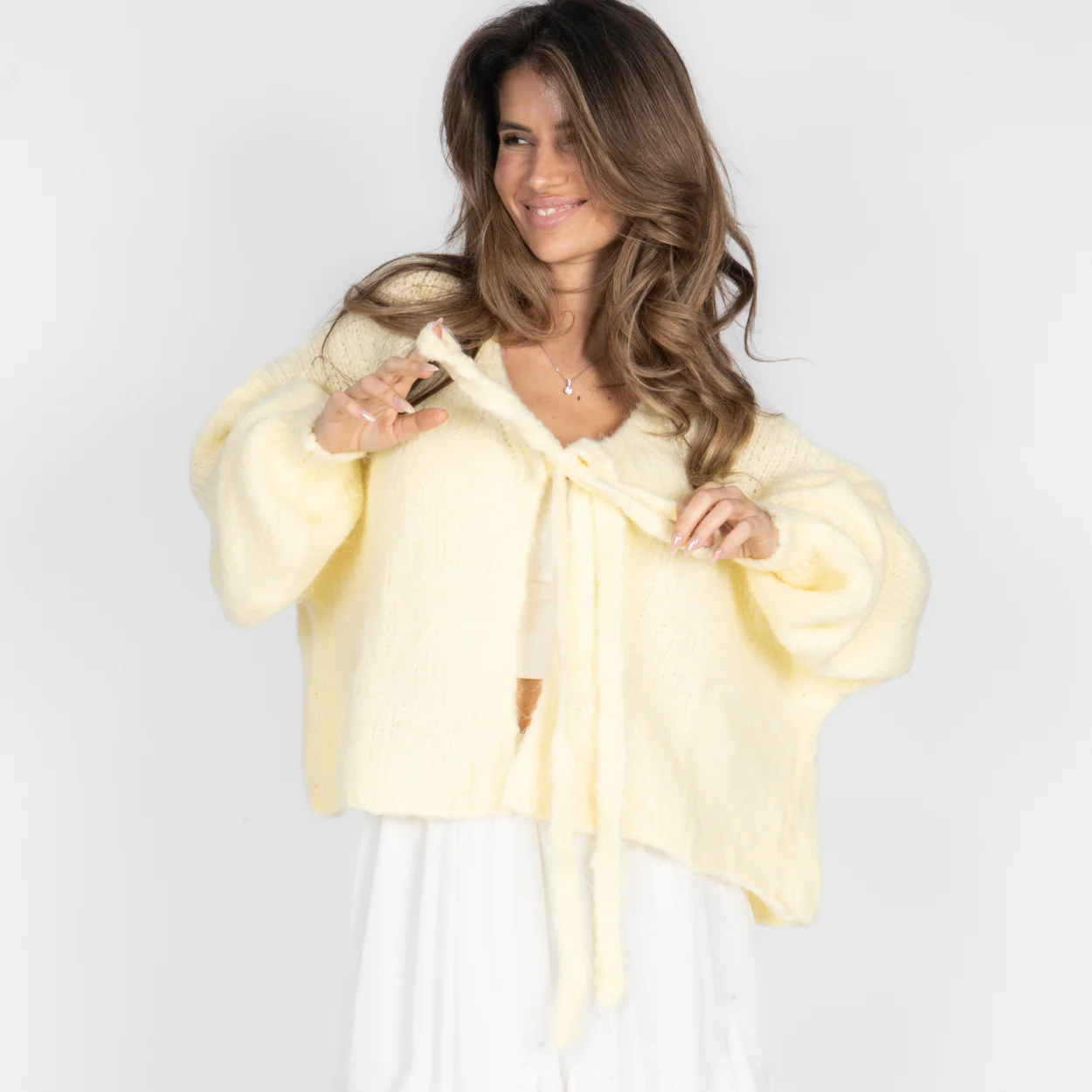 Oversize Tie Cardigan - Image 16