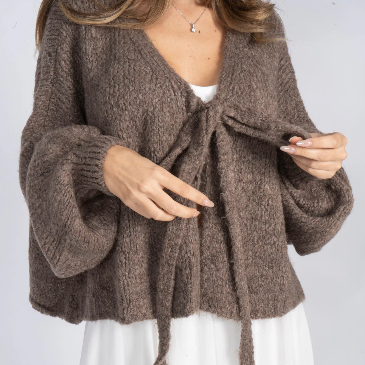 Oversize Tie Cardigan - Image 30