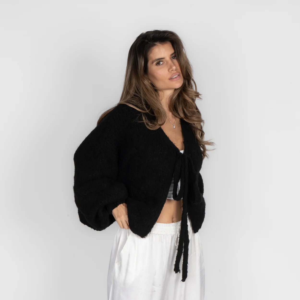 Oversize Tie Cardigan - Image 43