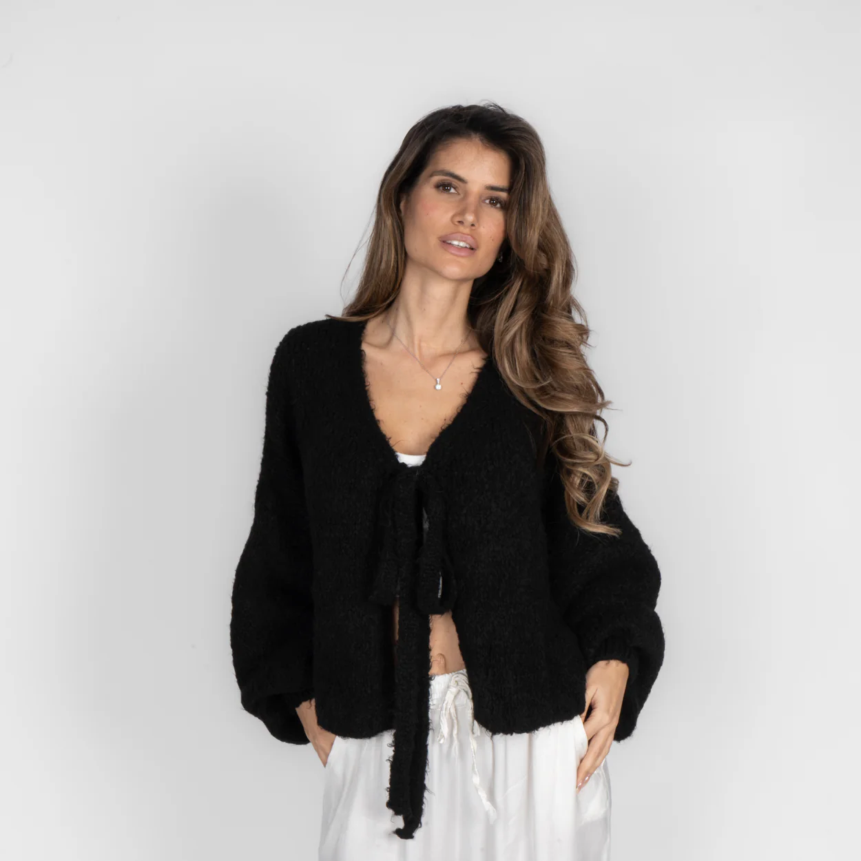 Oversize Tie Cardigan - Image 45