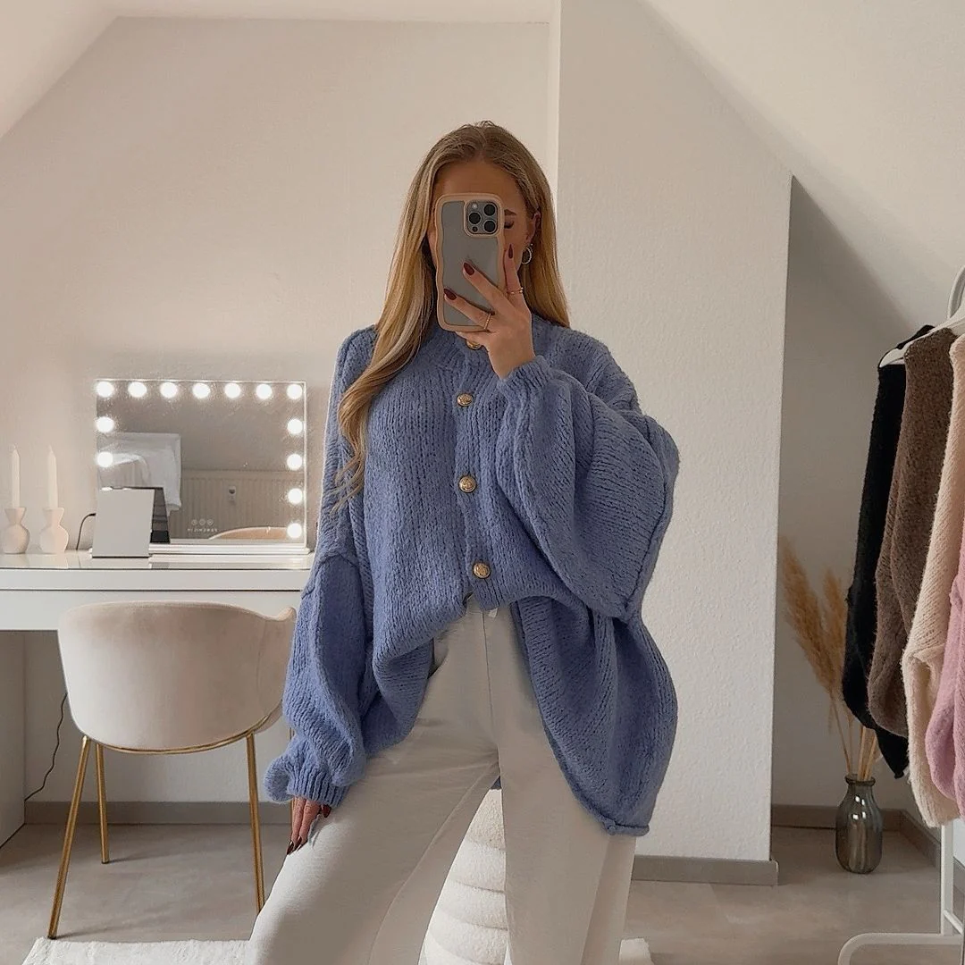 Oversized Cardigan "CozyGlam" - Image 112