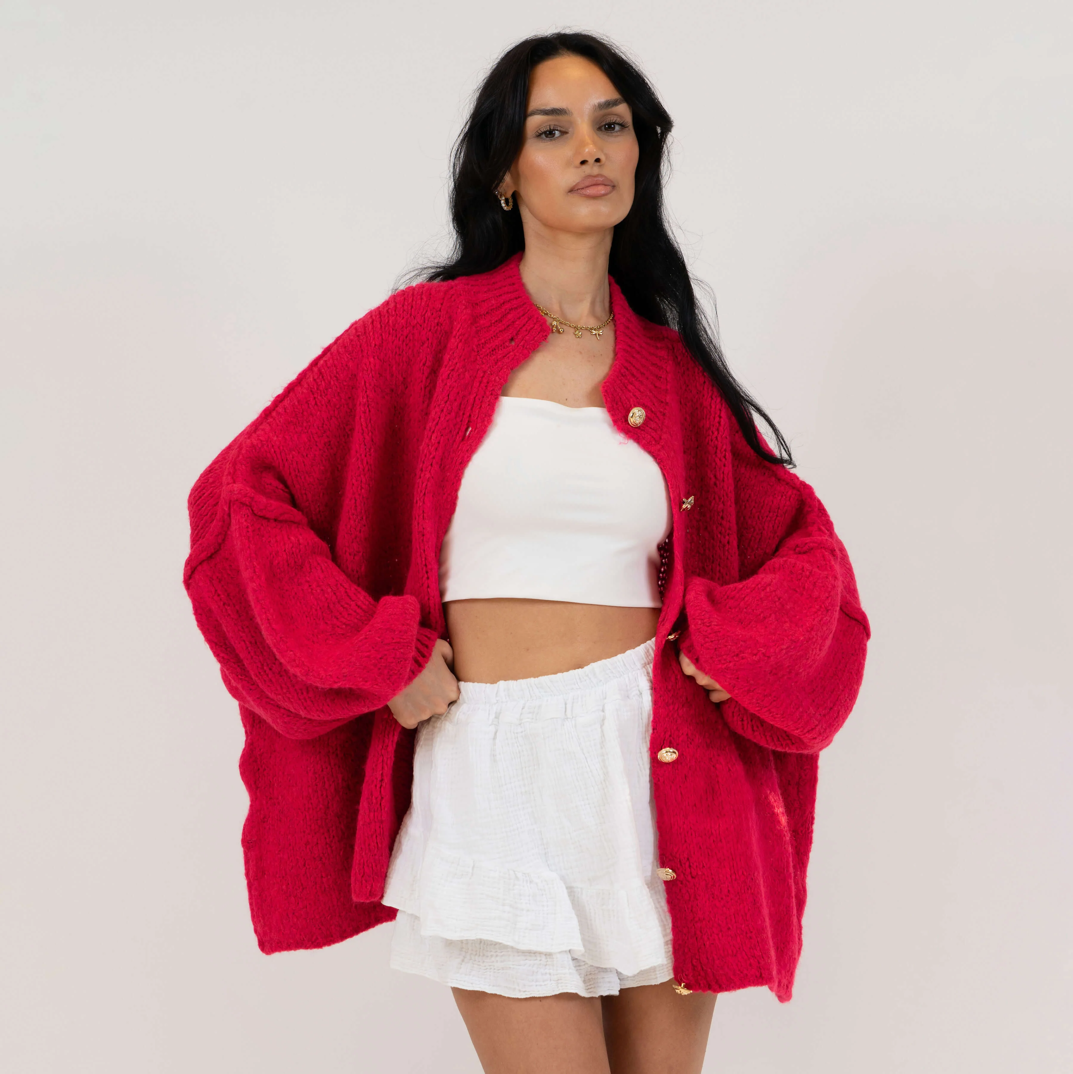 Oversized Cardigan "CozyGlam" - Image 80