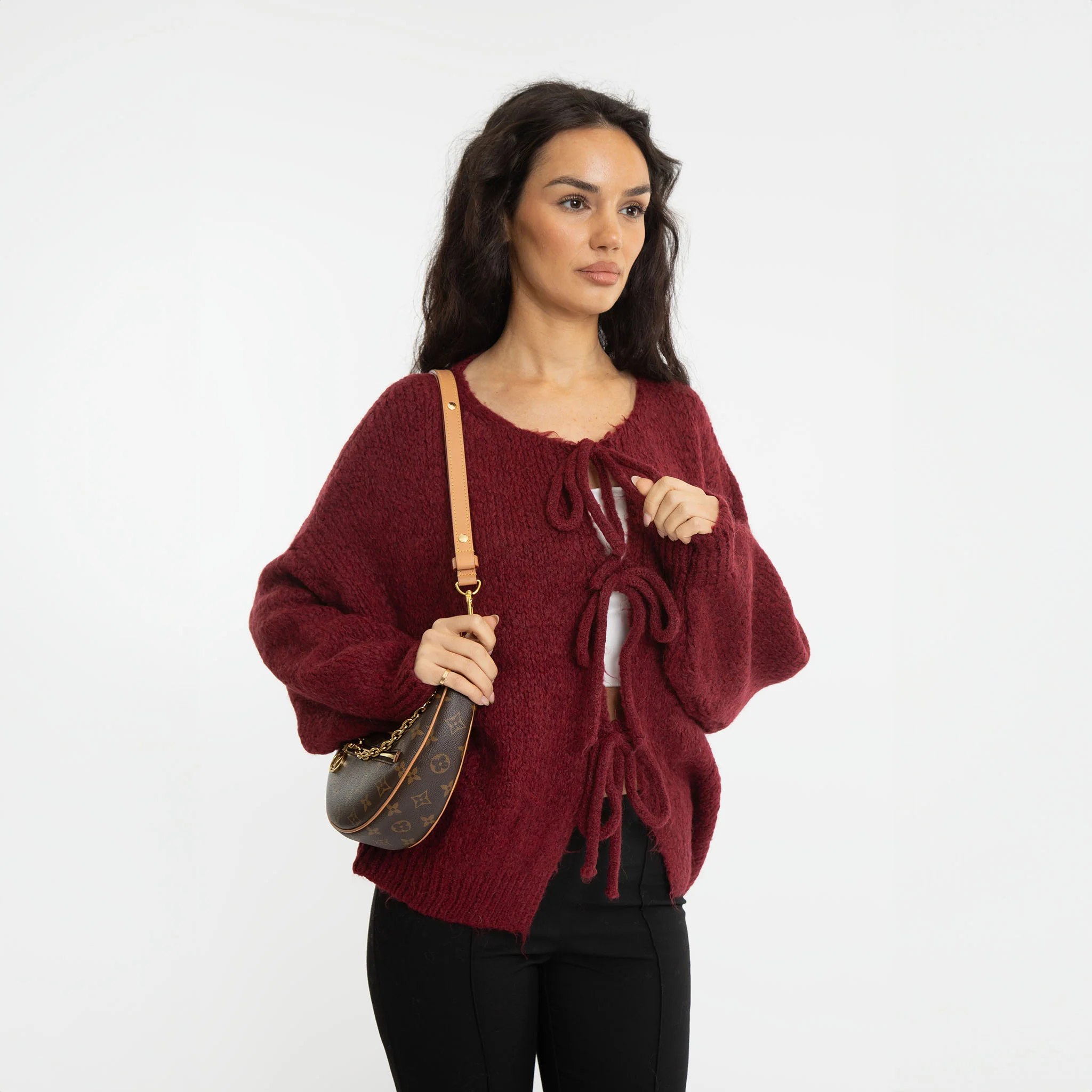 Oversized Cardigan mit Schleifen - Image 43