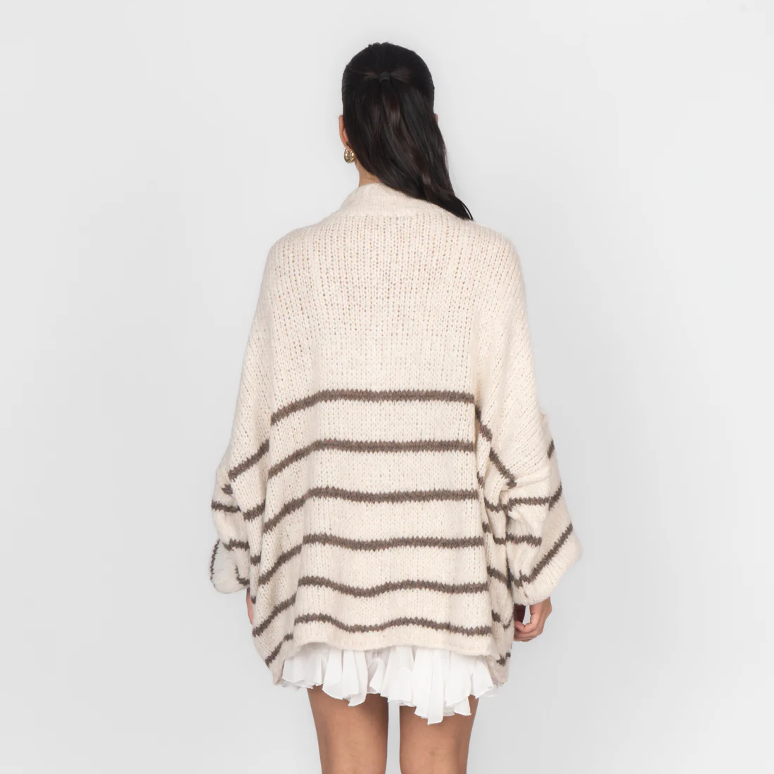 Oversized Cardigan „CozyGlam“ – Stripe Edition - Image 19