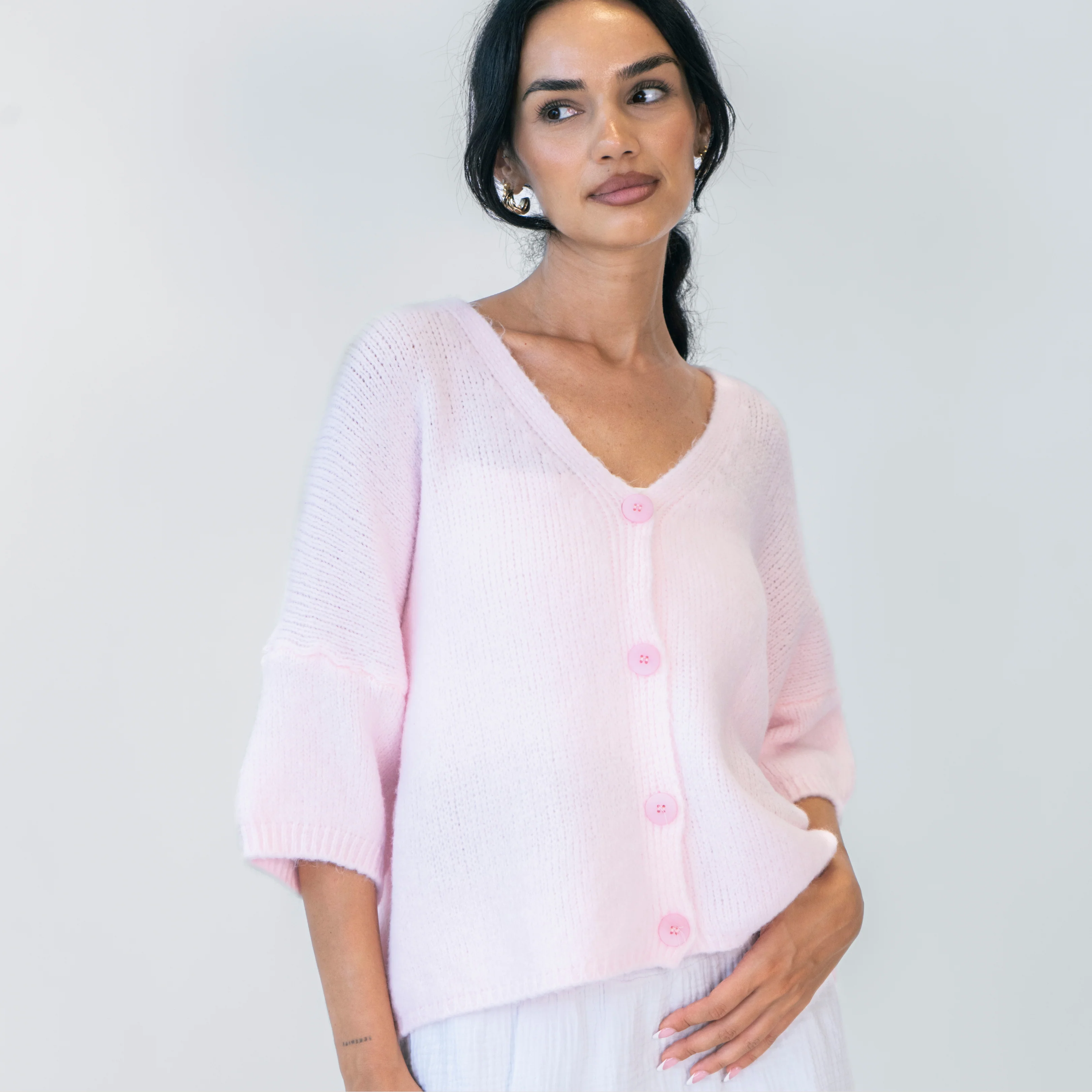 Oversized Cardigan mit 3/4-Ärmeln - Image 12