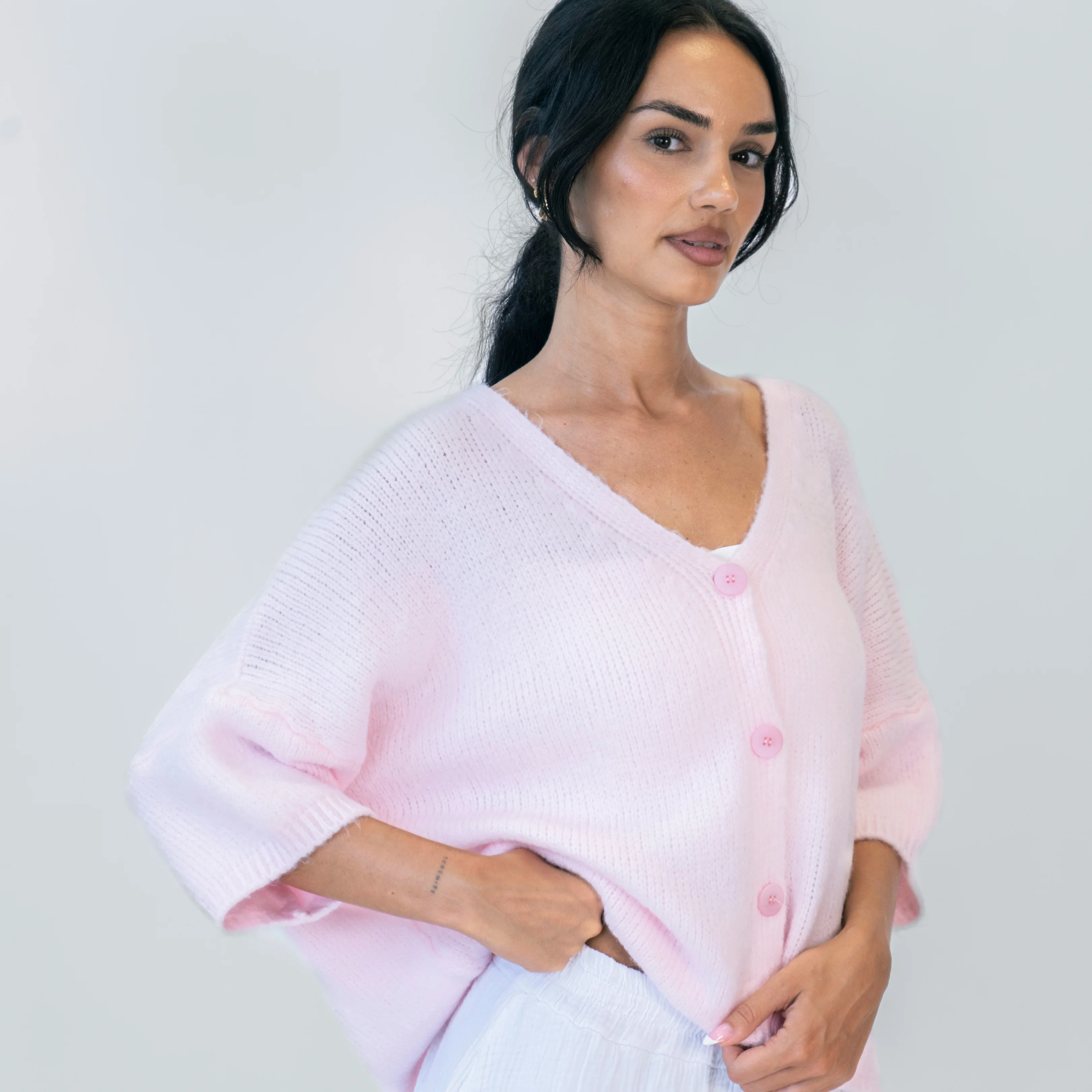 Oversized Cardigan mit 3/4-Ärmeln - Image 13