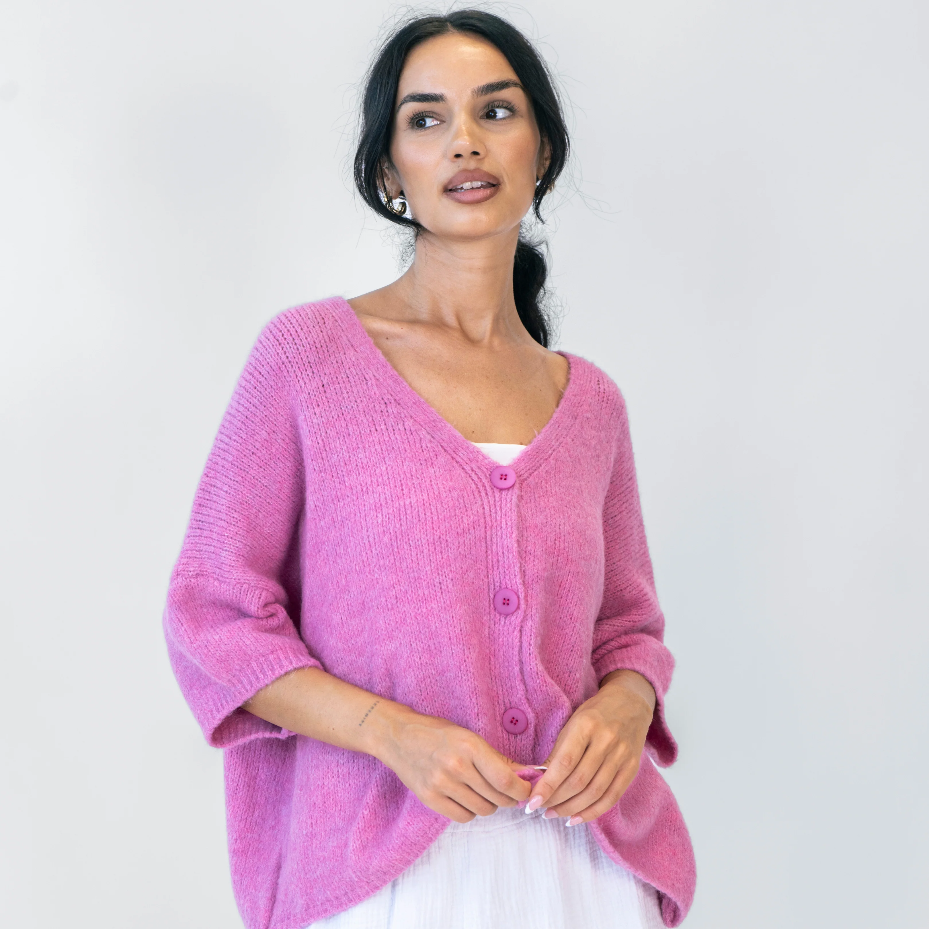 Oversized Cardigan mit 3/4-Ärmeln - Image 15