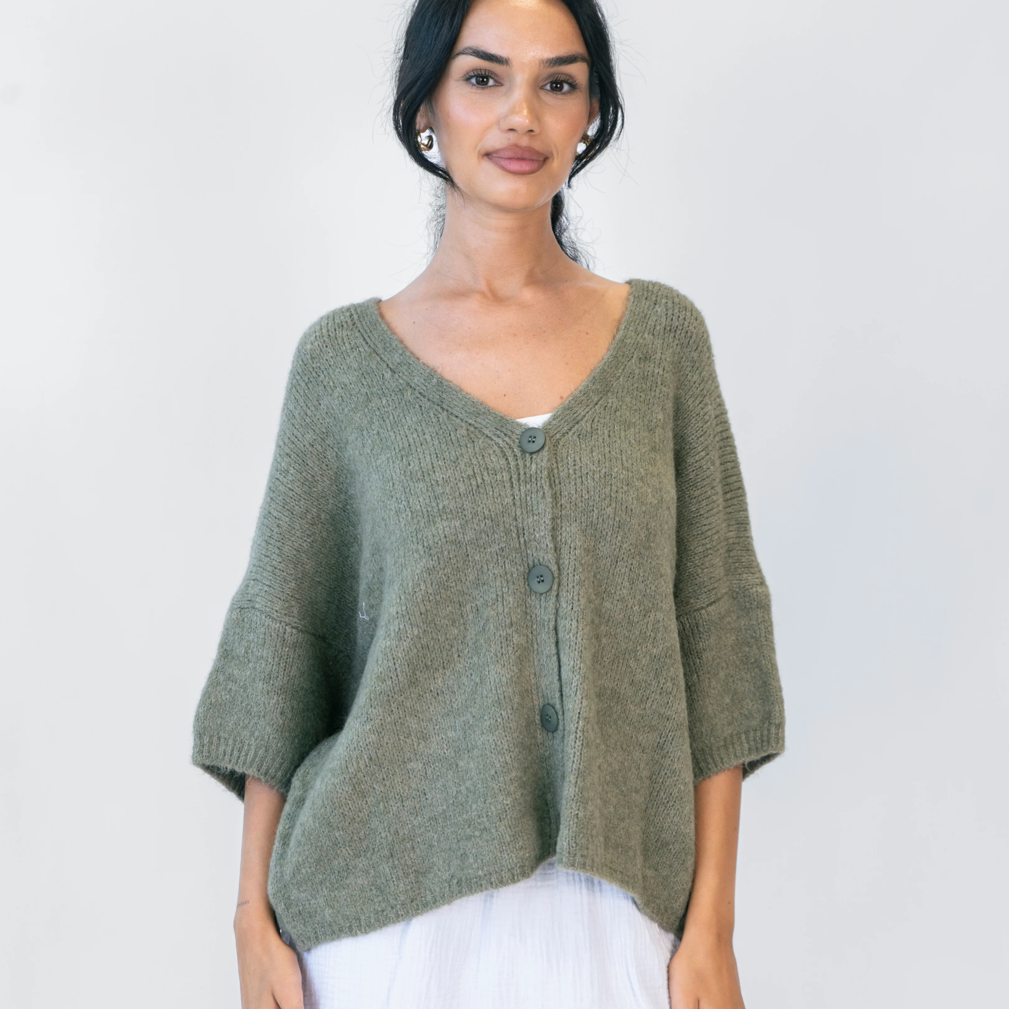 Oversized Cardigan mit 3/4-Ärmeln - Image 18