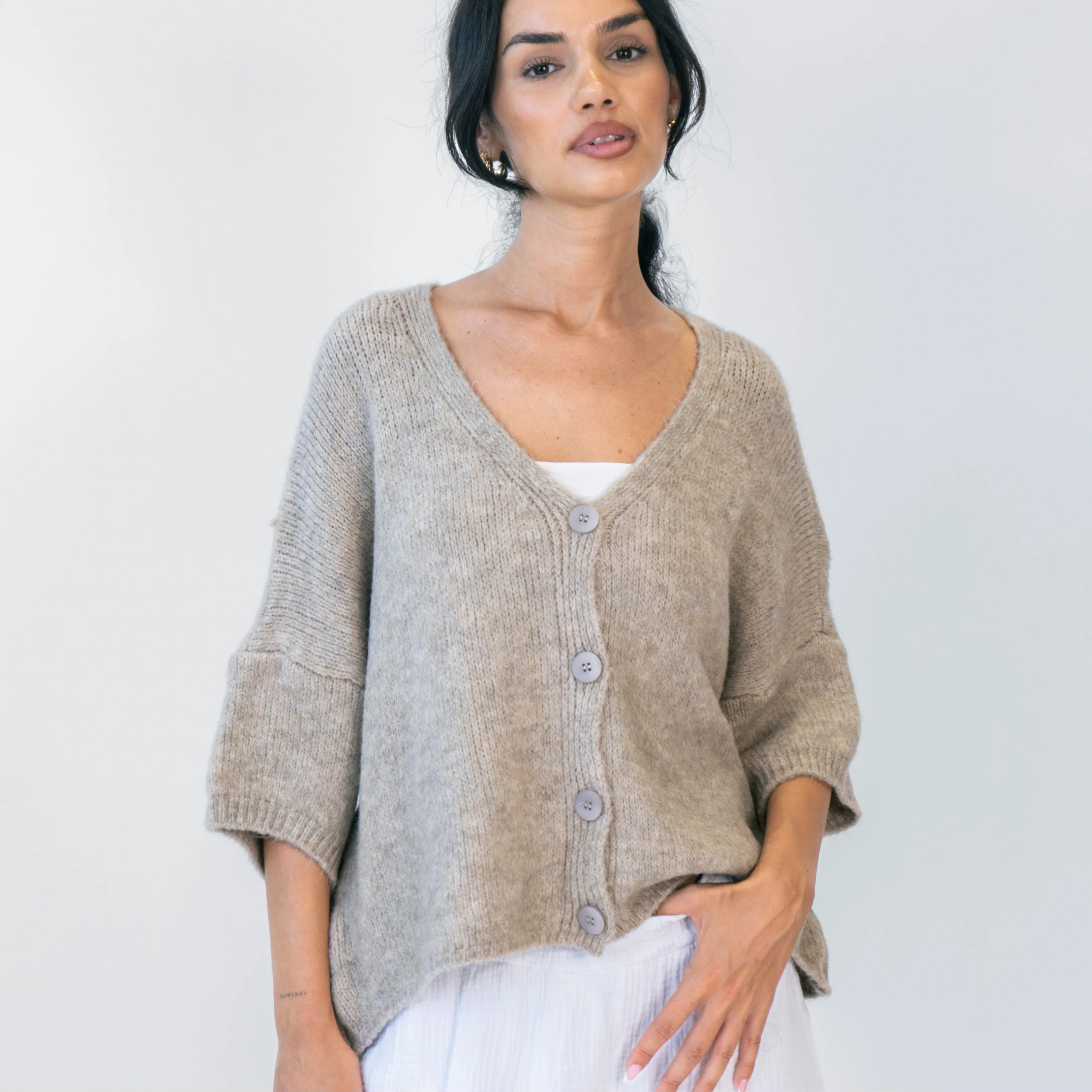 Oversized Cardigan mit 3/4-Ärmeln - Image 19