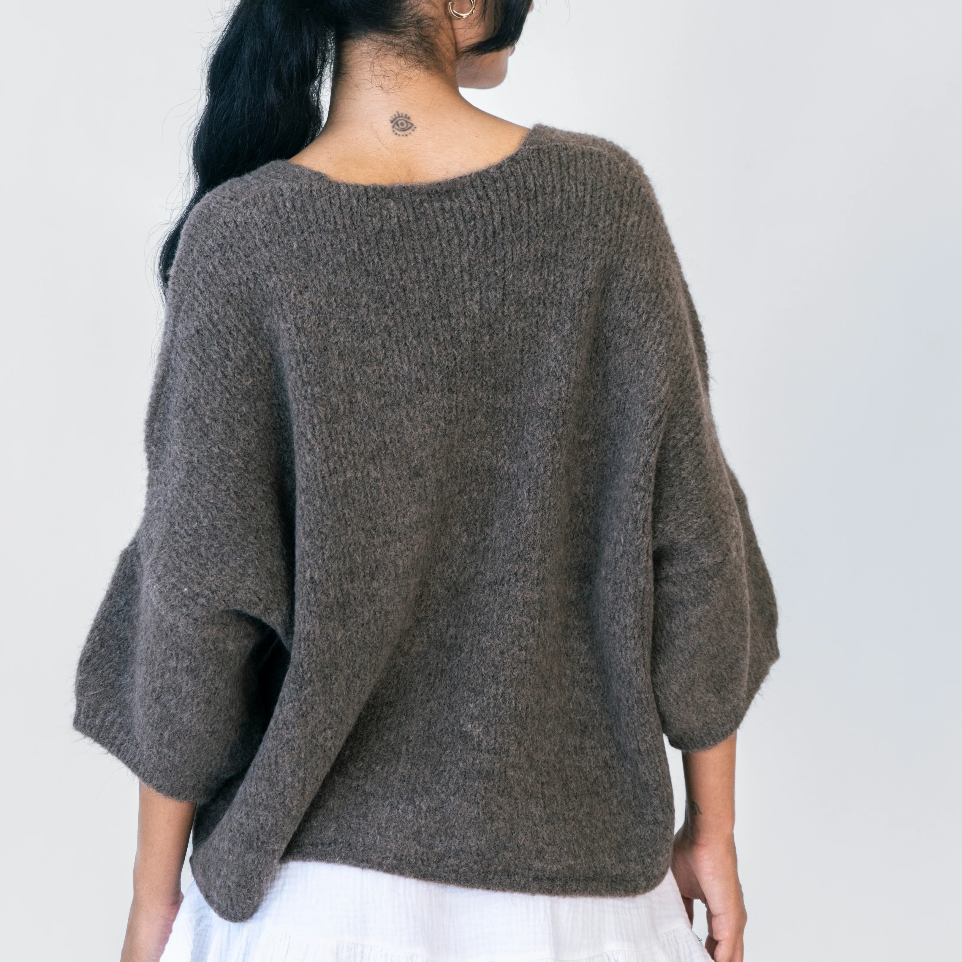 Oversized Cardigan mit 3/4-Ärmeln - Image 3