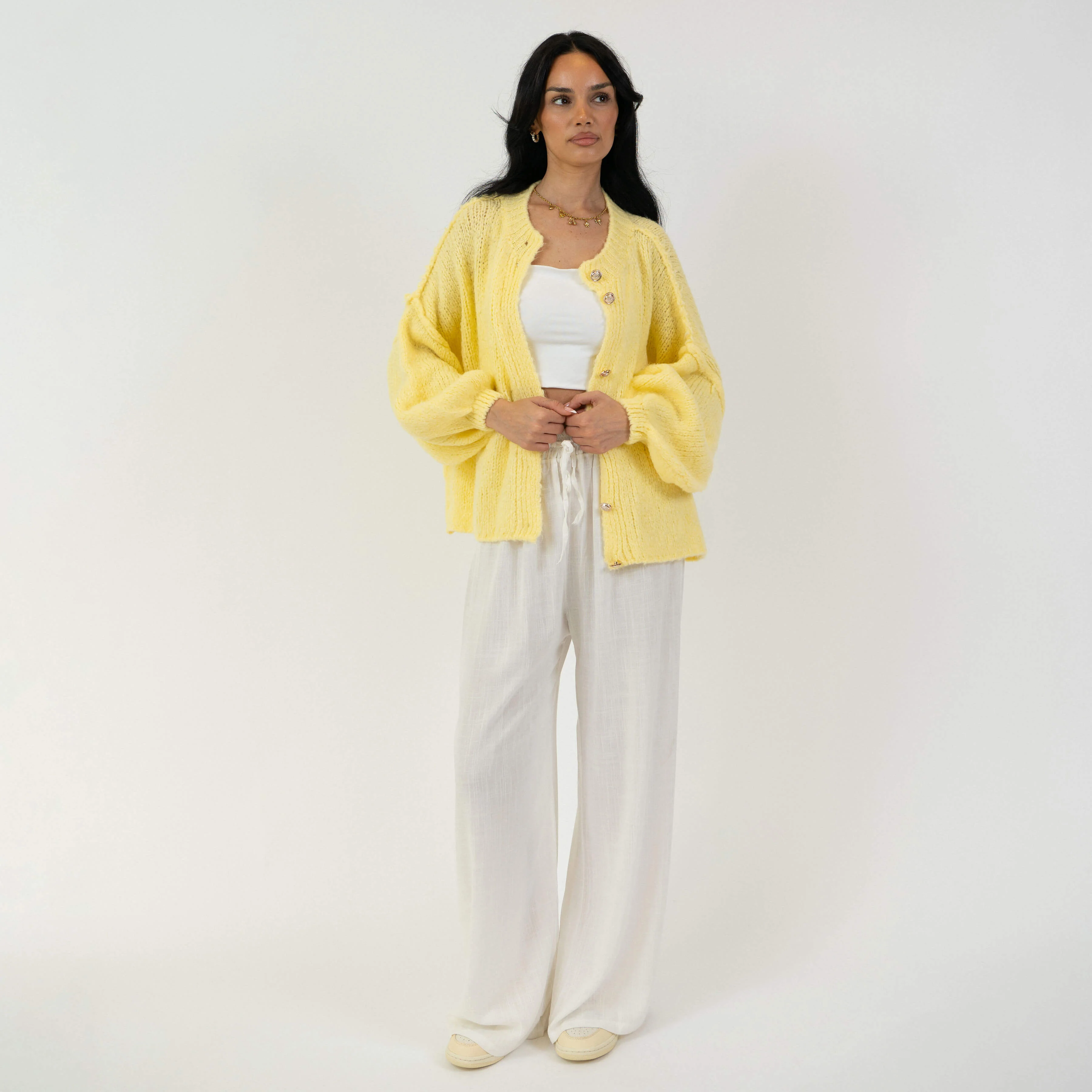 Oversized Cardigan Short "CozyGlam" - Image 27