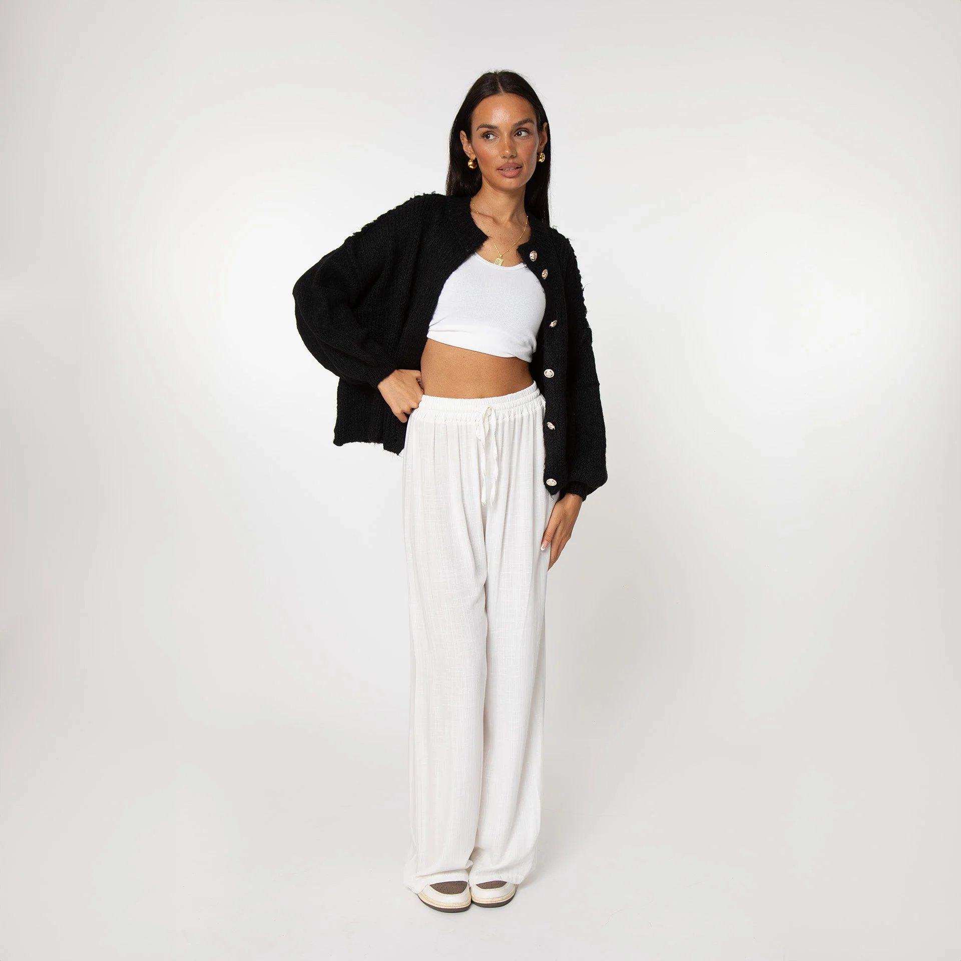 Oversized Cardigan Short "CozyGlam" - Image 49