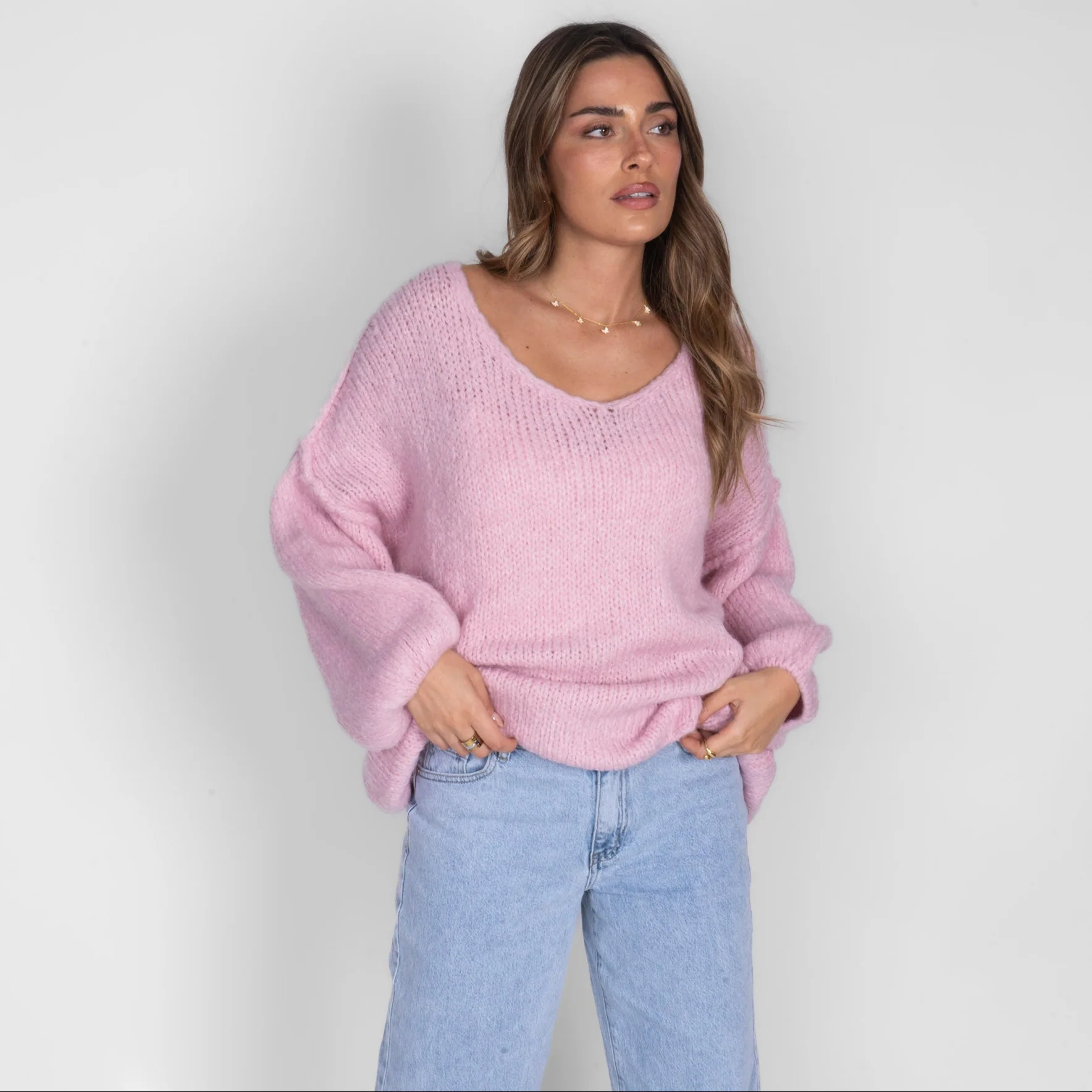 Oversized V-Neck Pullover - Image 10