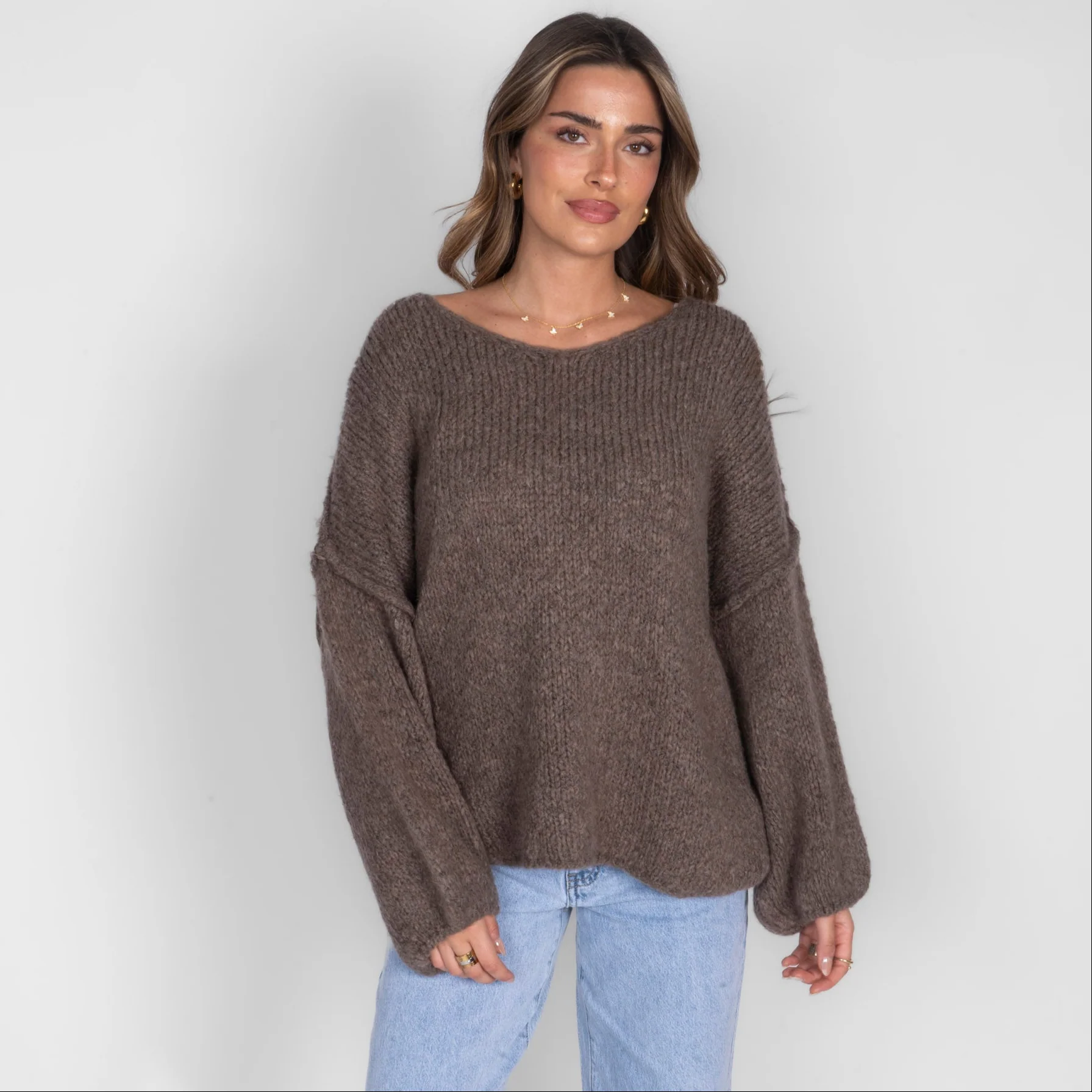 Oversized V-Neck Pullover - Image 2