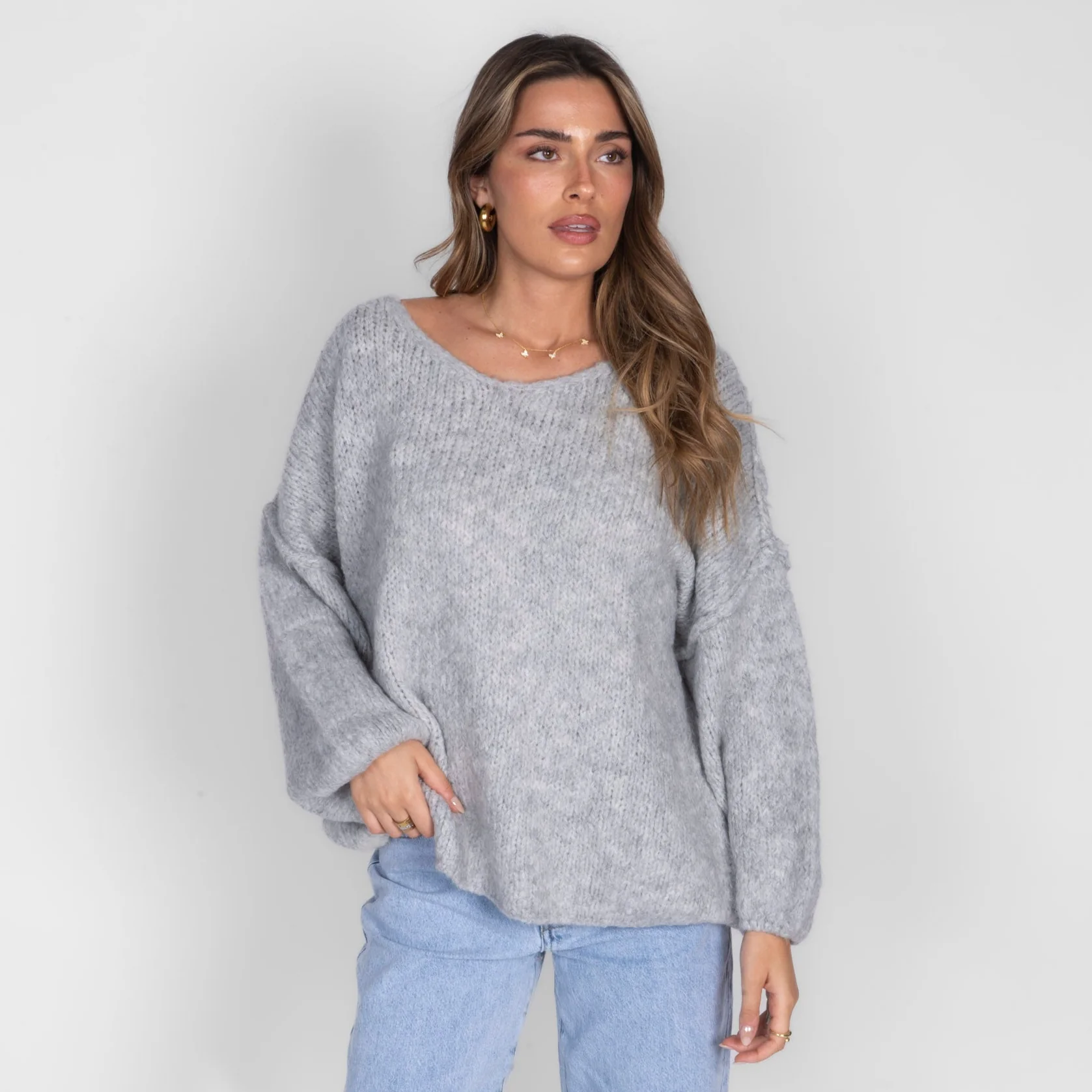 Oversized V-Neck Pullover - Image 20