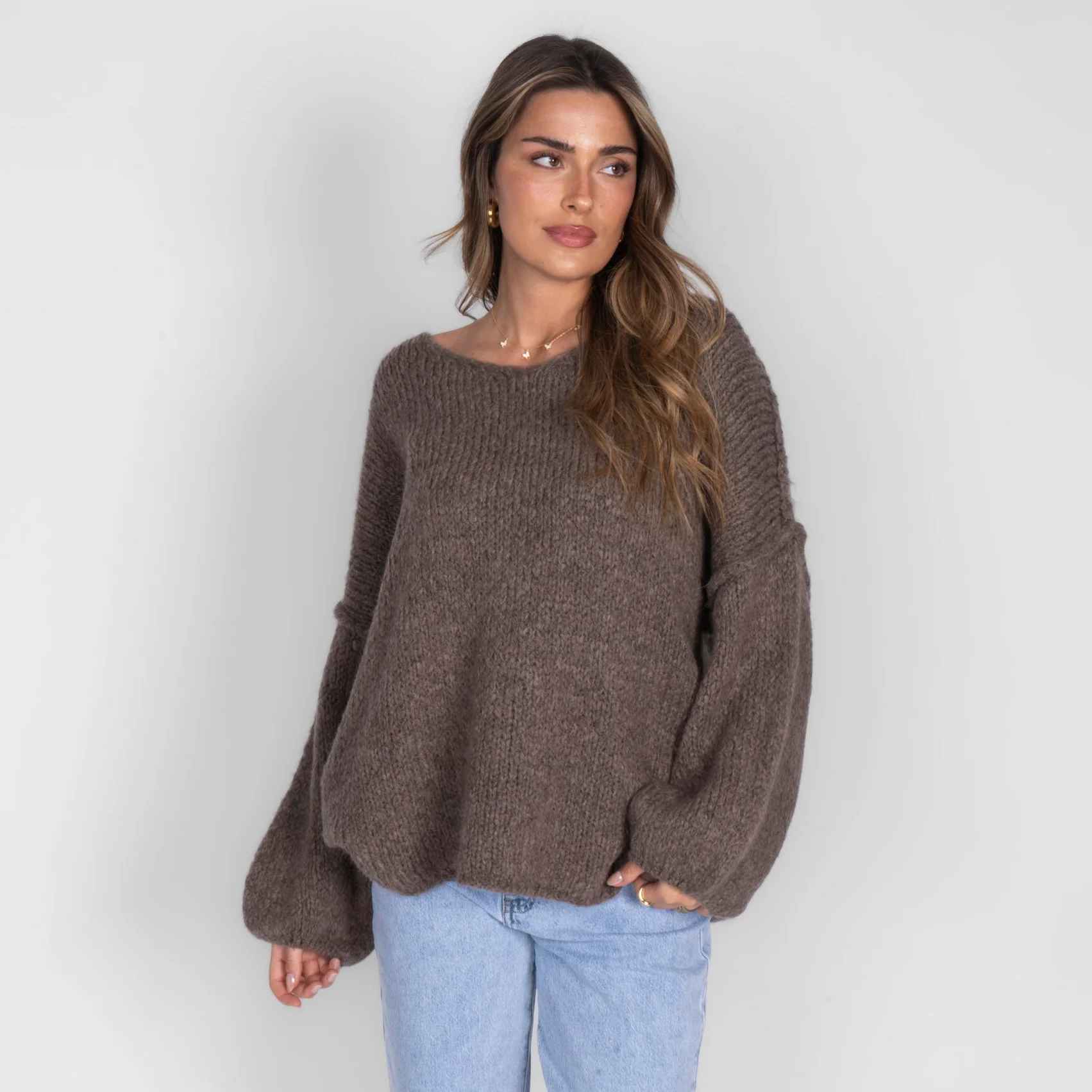 Oversized V-Neck Pullover - Image 3