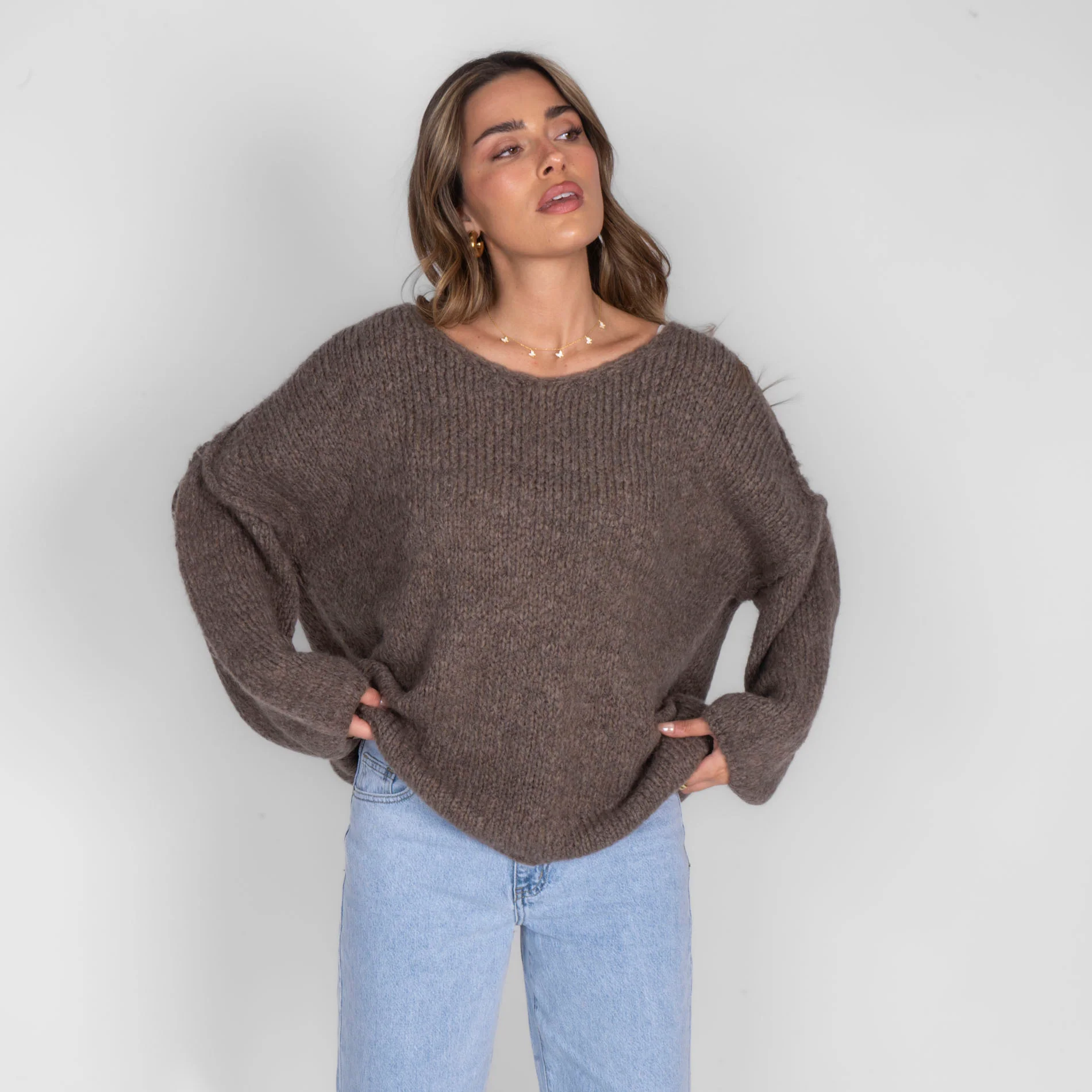 Oversized V-Neck Pullover - Image 4