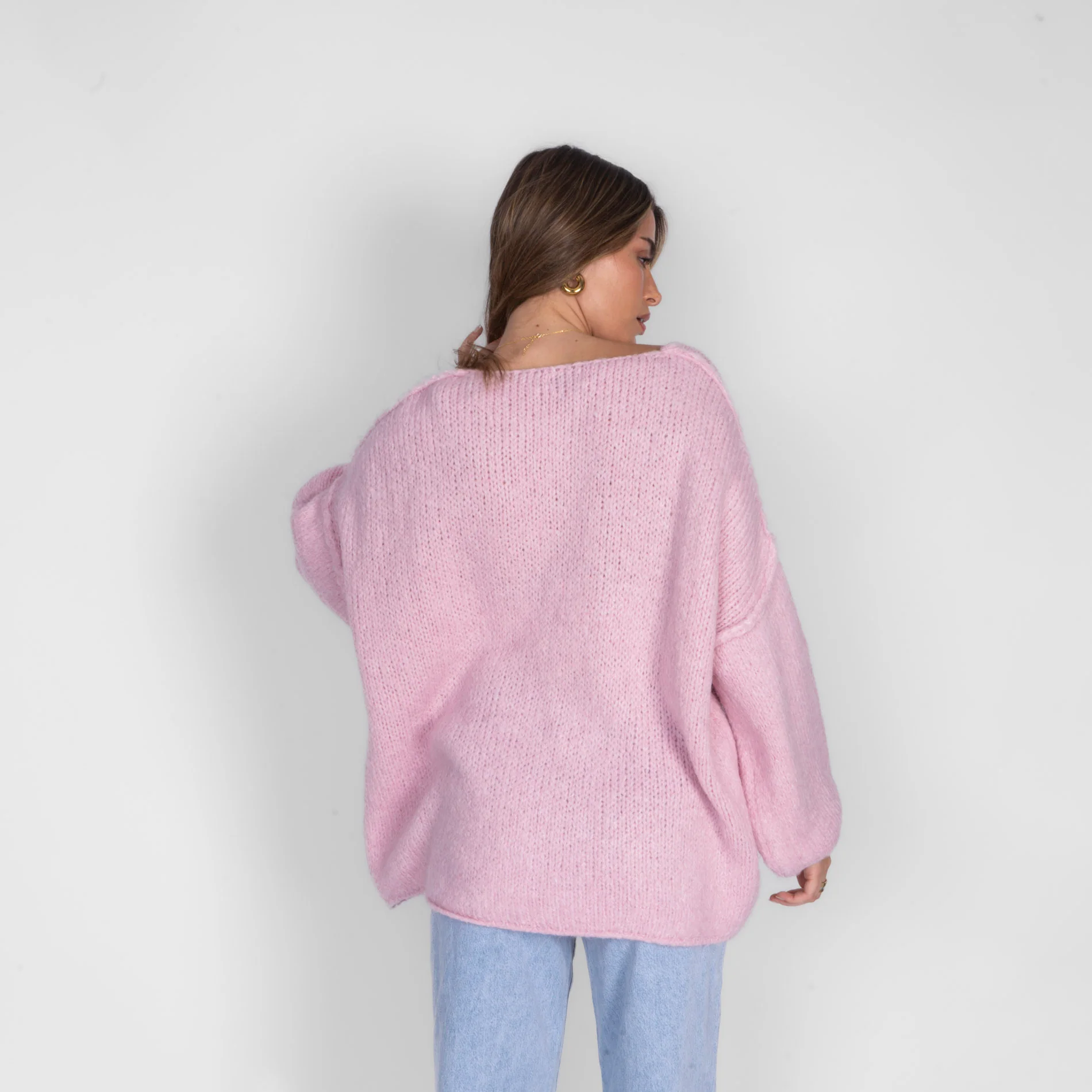 Oversized V-Neck Pullover - Image 9