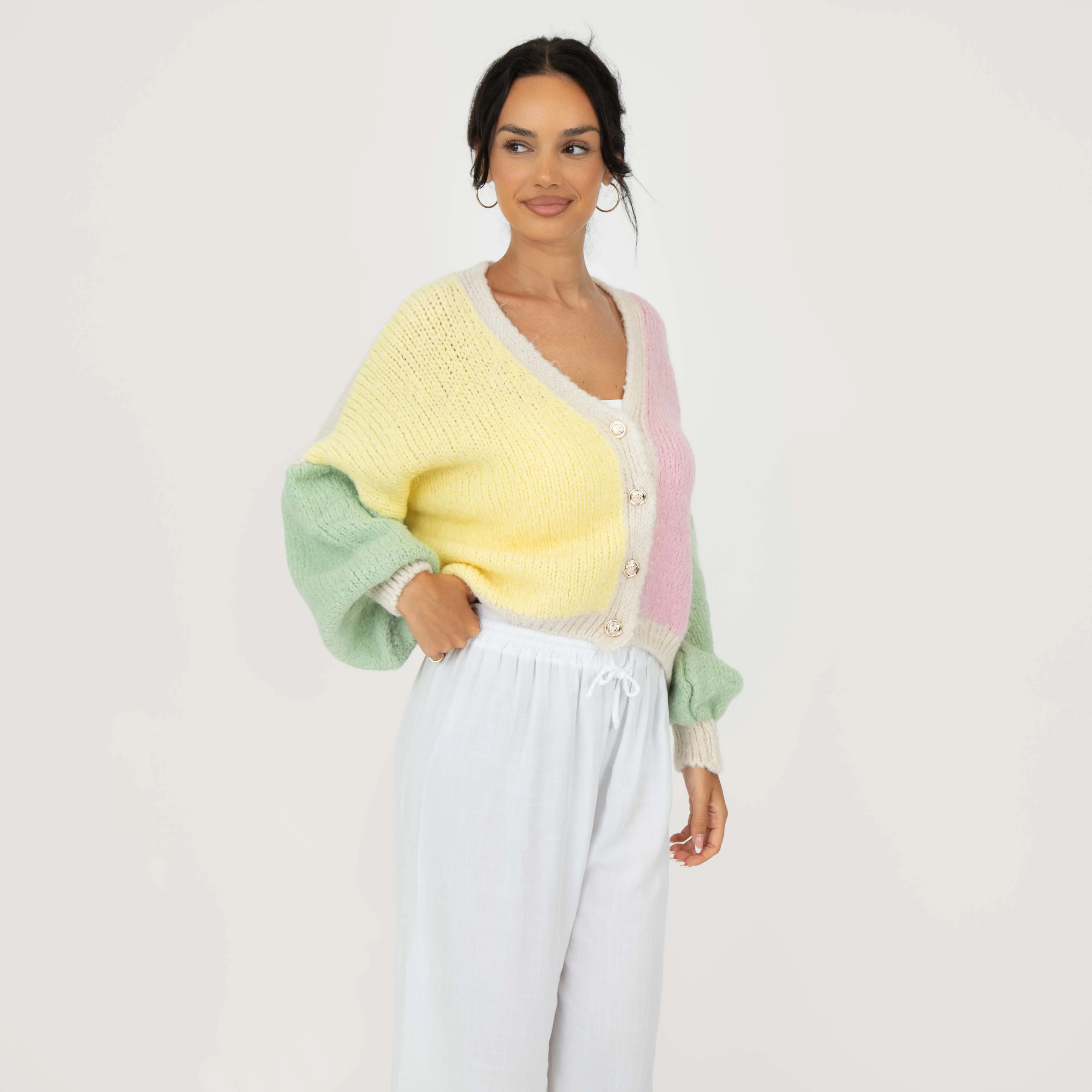Pastell Velvet Oversized Cardigan - Image 10