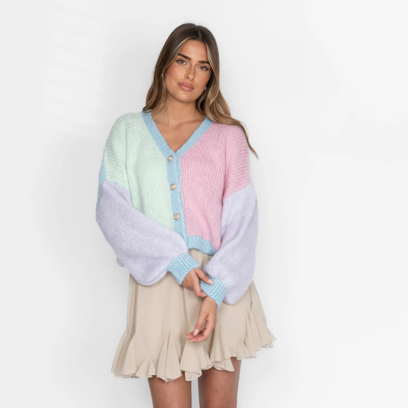 Pastell Velvet Oversized Cardigan - Image 4